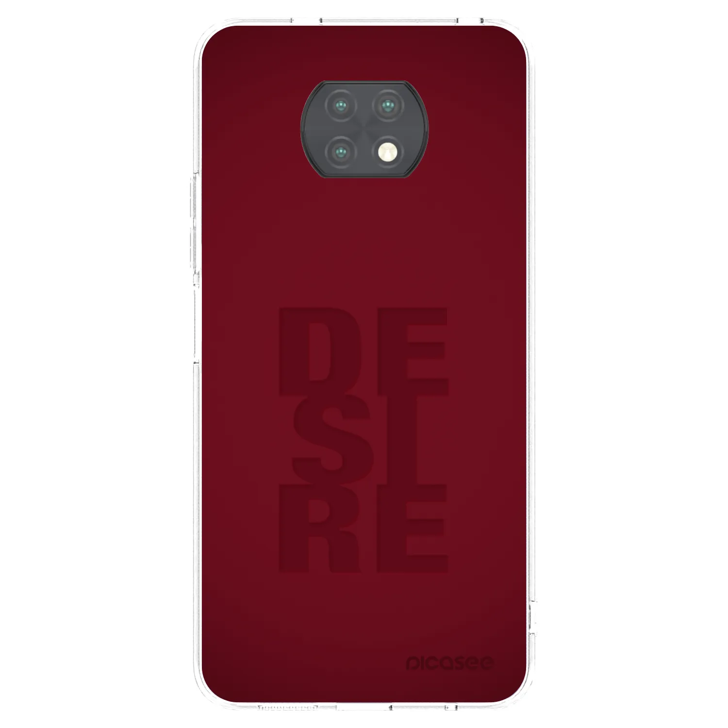 Picasee silikonowe przeźroczyste etui na Xiaomi Redmi Note 9T - Desire