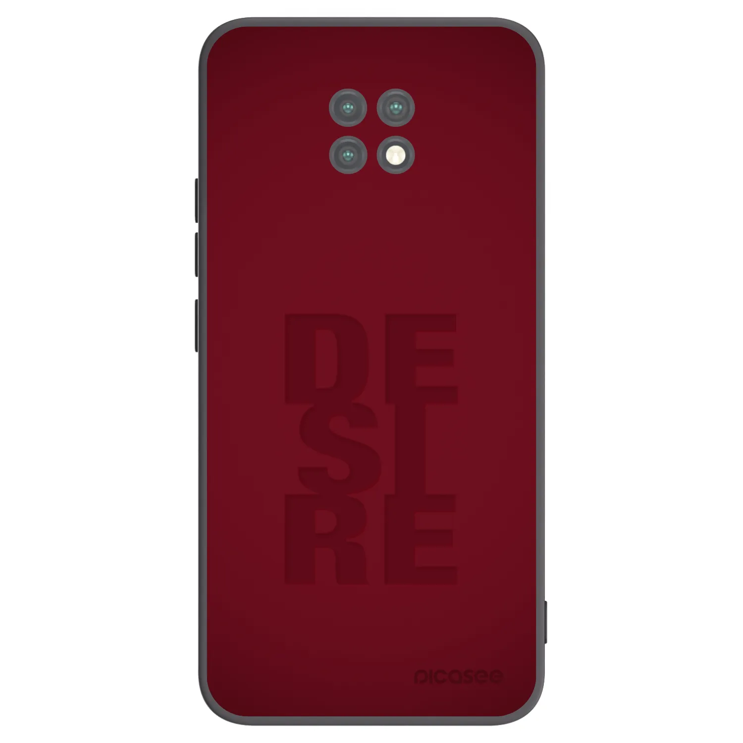 Picasee silikonowe czarne etui na Xiaomi Redmi Note 9T - Desire