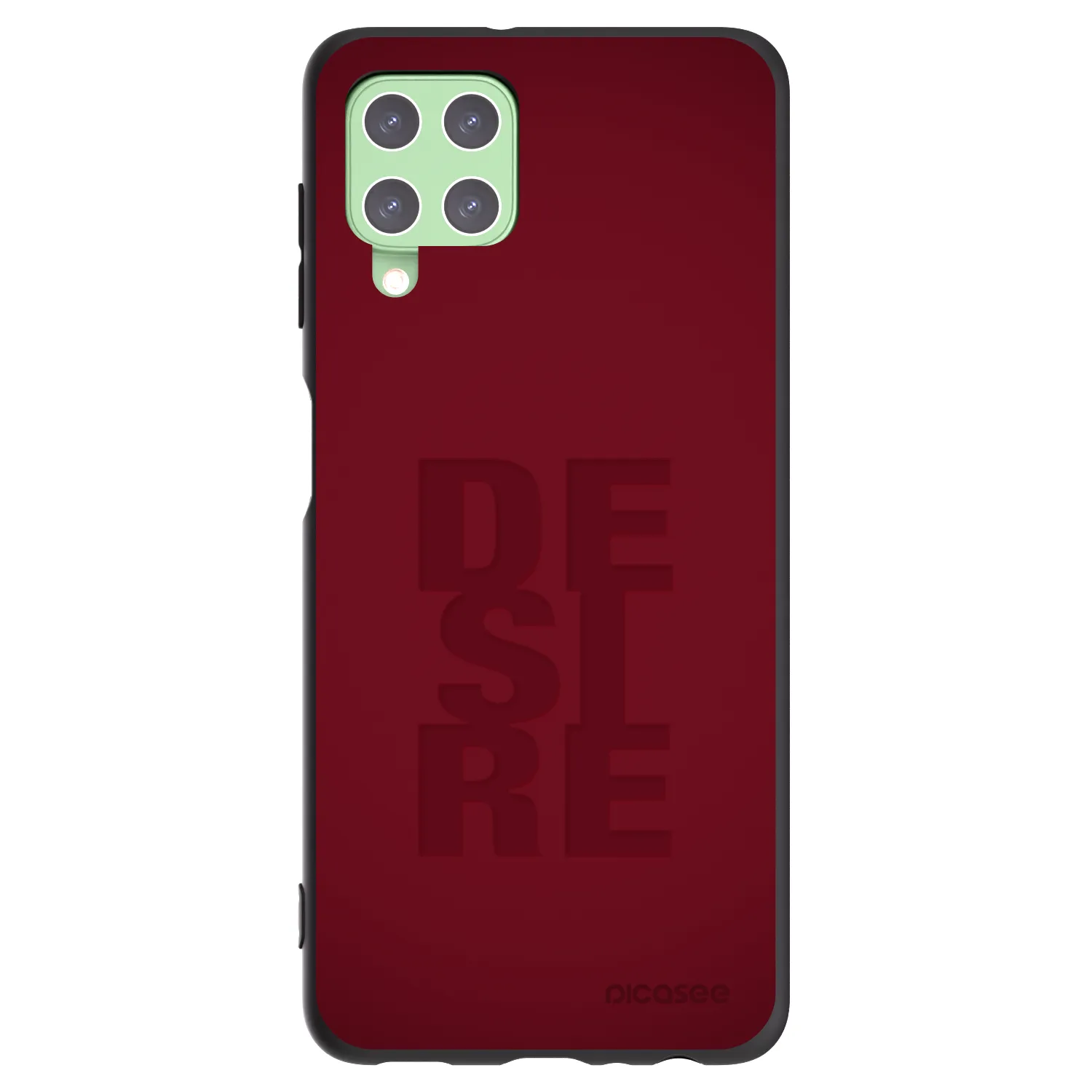 Picasee silikonowe czarne etui na Samsung Galaxy A22 A225F 4G - Desire