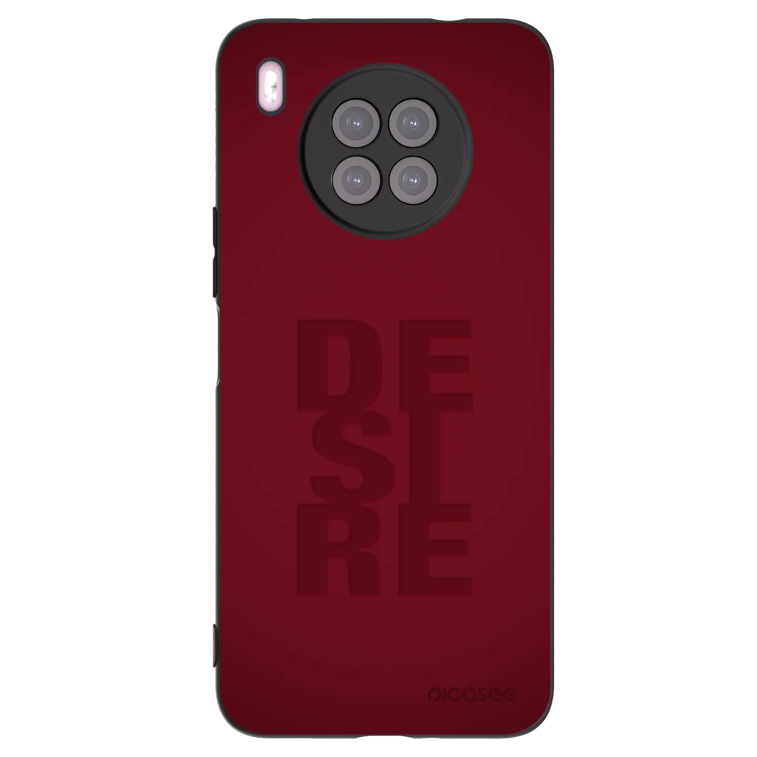 Picasee silikonowe czarne etui na Huawei Nova 8i - Desire