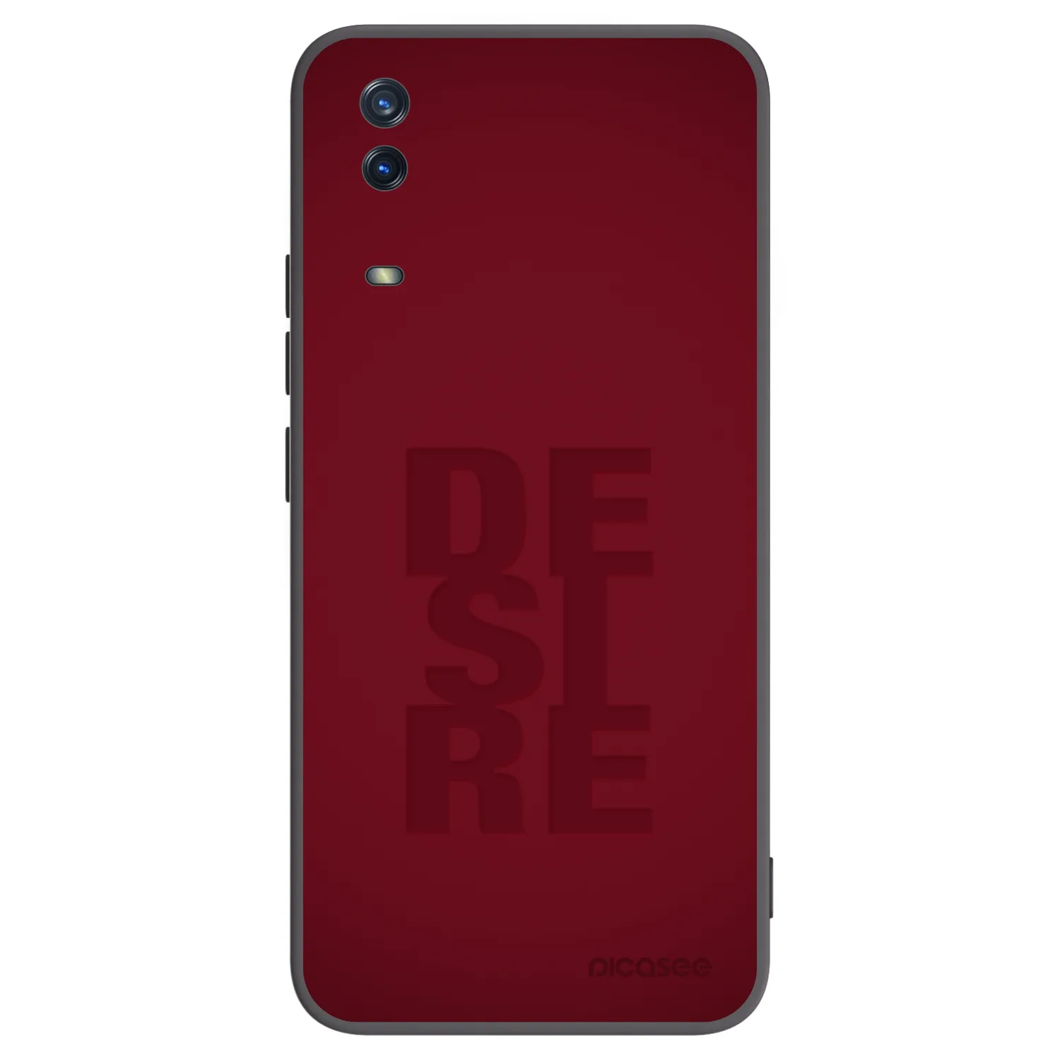Picasee silikonowe czarne etui na Vivo Y11s - Desire
