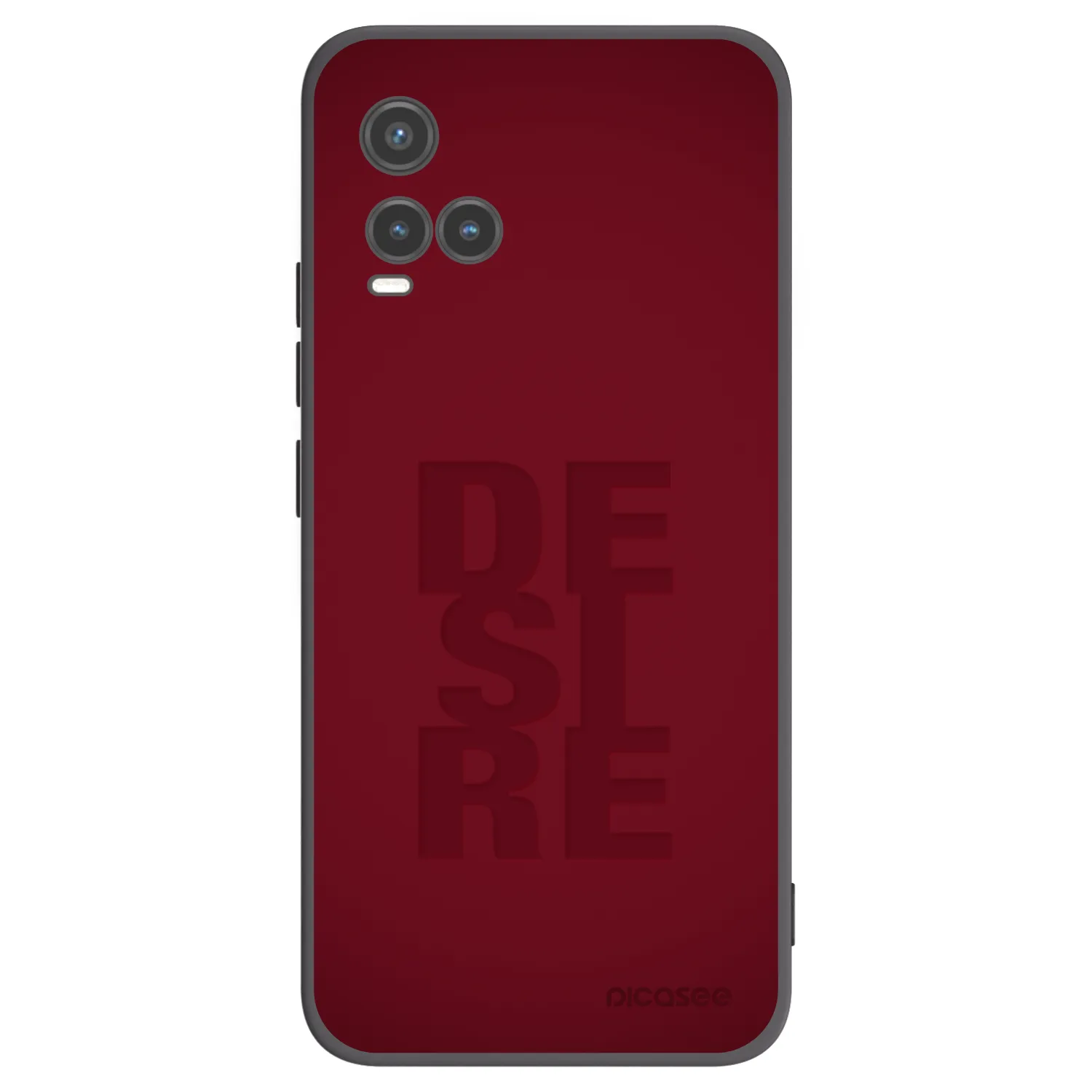 Picasee silikonowe czarne etui na Vivo Y33s - Desire