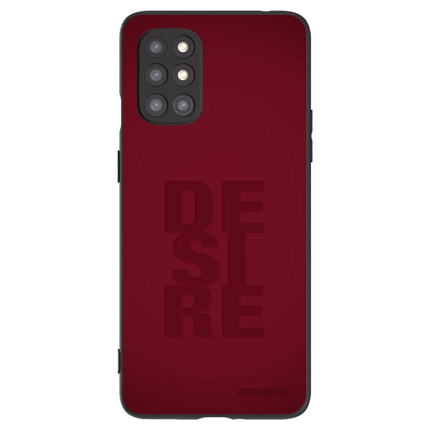 Picasee silikonowe czarne etui na OnePlus 8T - Desire