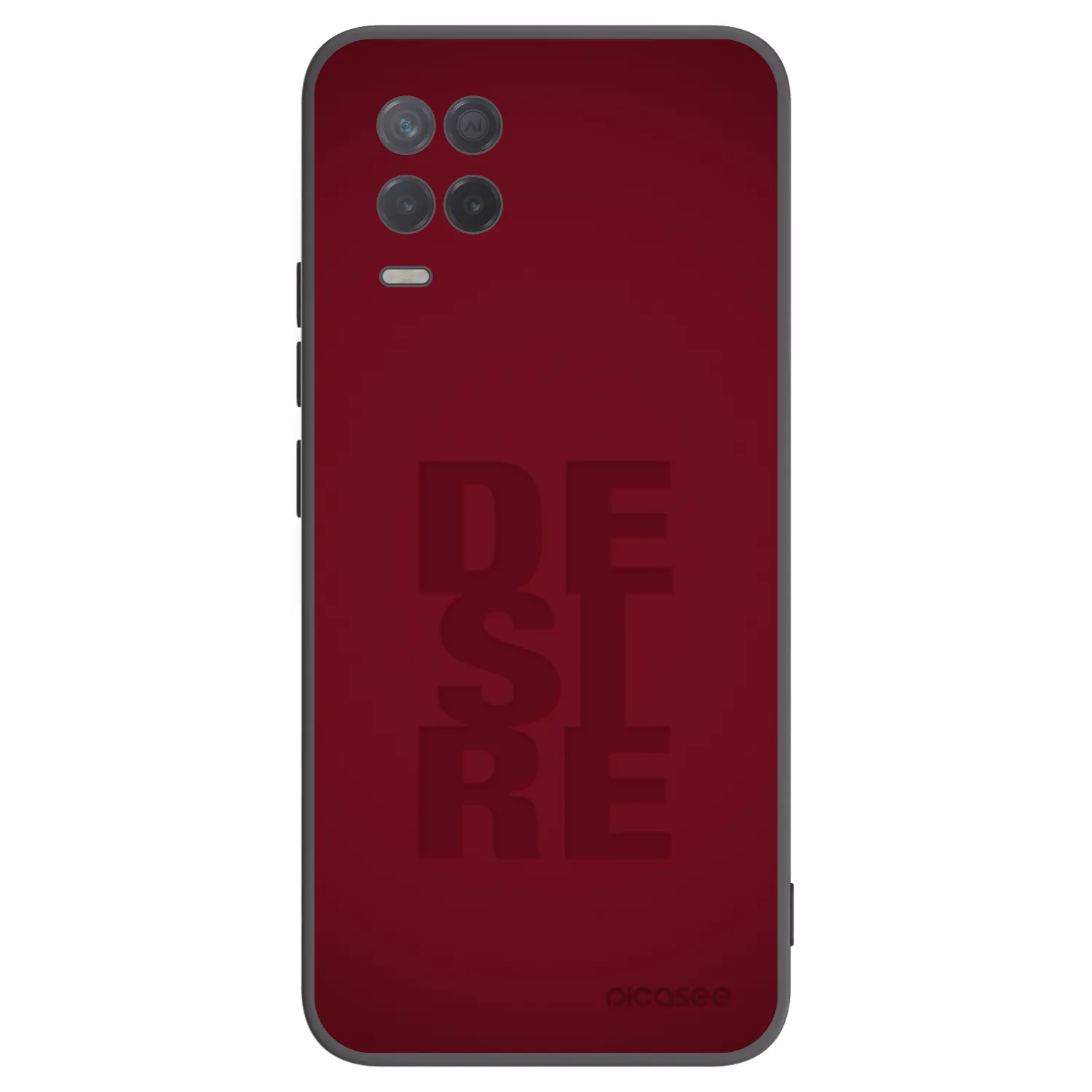 Picasee silikonowe czarne etui na Realme 8 5G - Desire