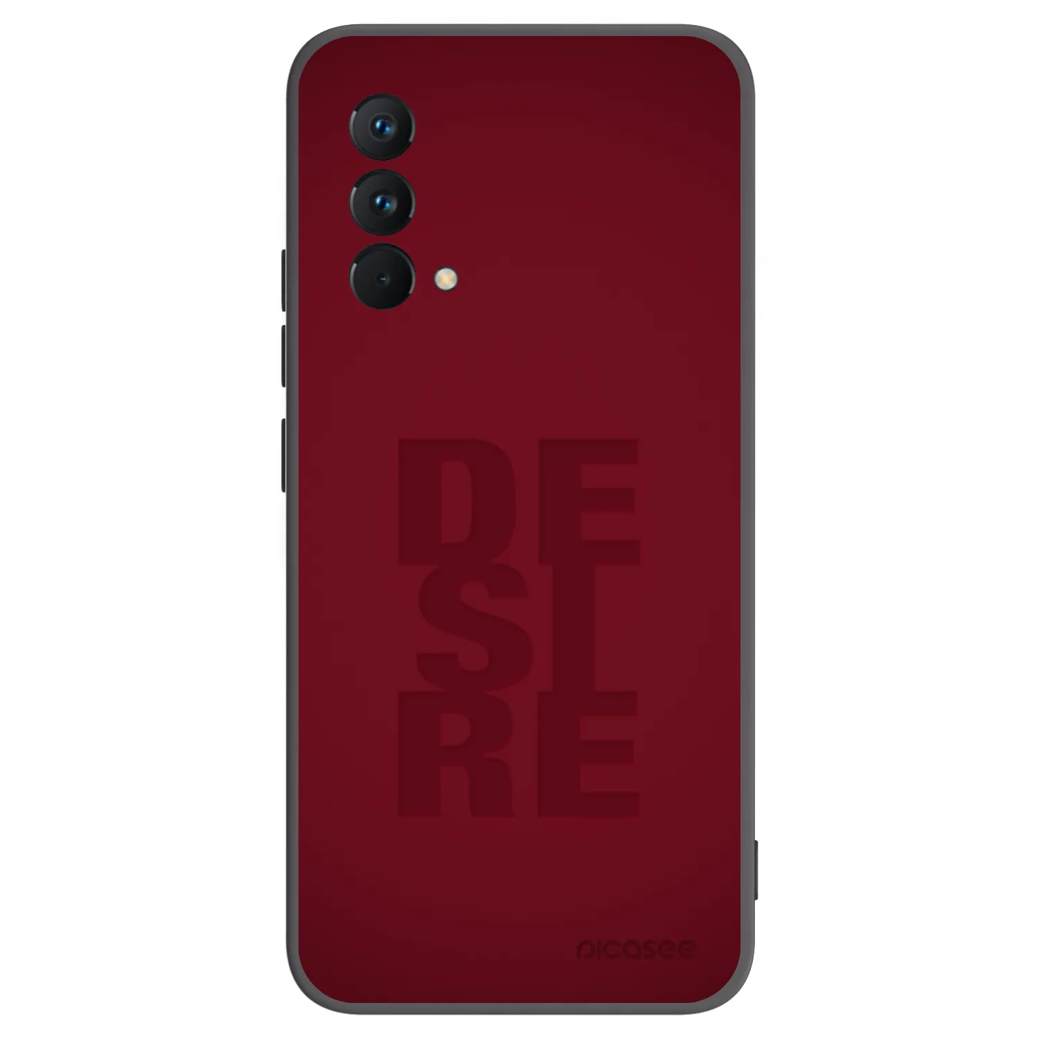 Picasee silikonowe czarne etui na Realme GT Master Edition 5G - Desire