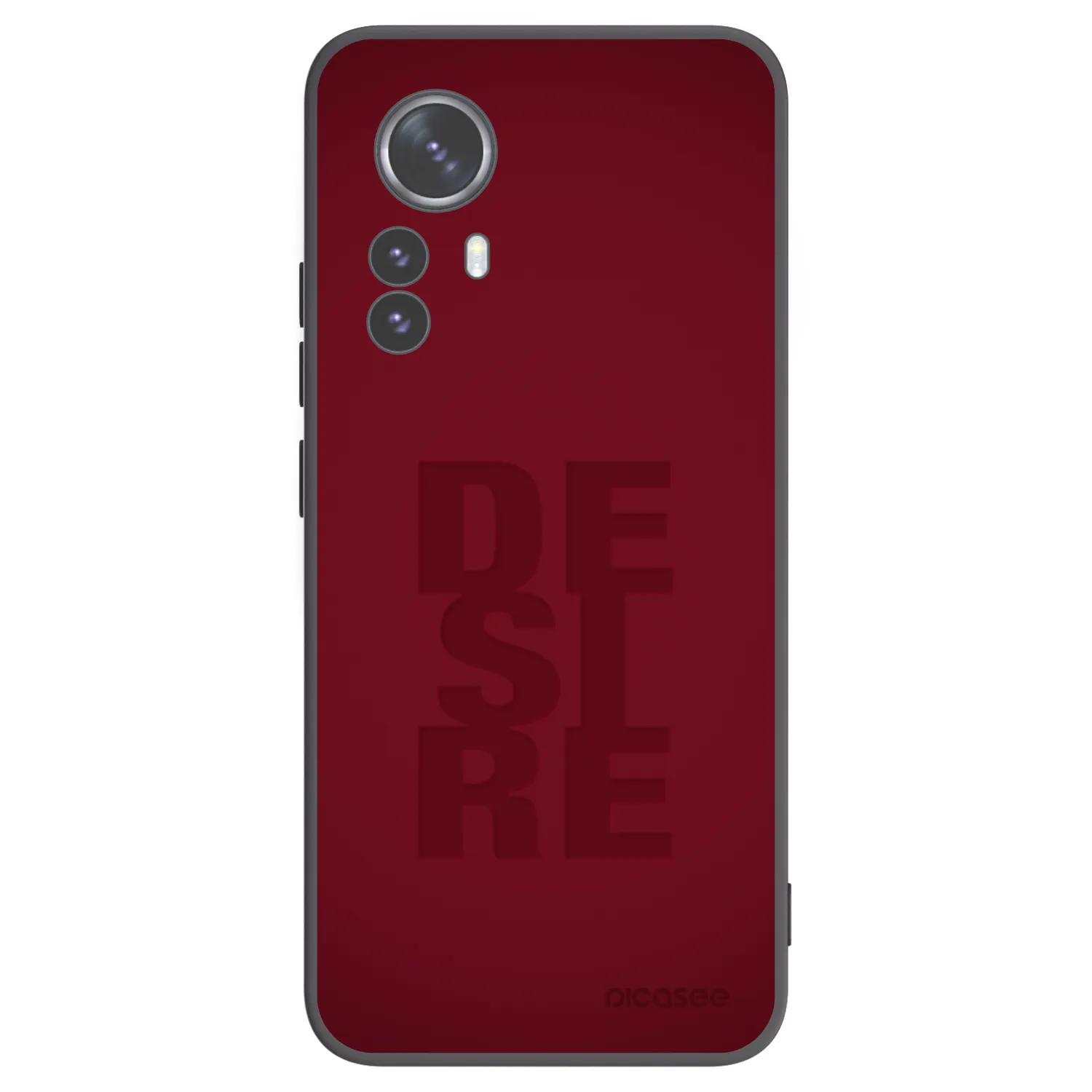 Picasee silikonowe czarne etui na Xiaomi 12 Pro - Desire