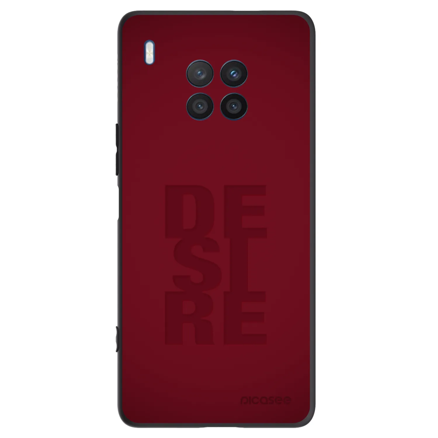 Picasee silikonowe czarne etui na Honor 50 Lite - Desire