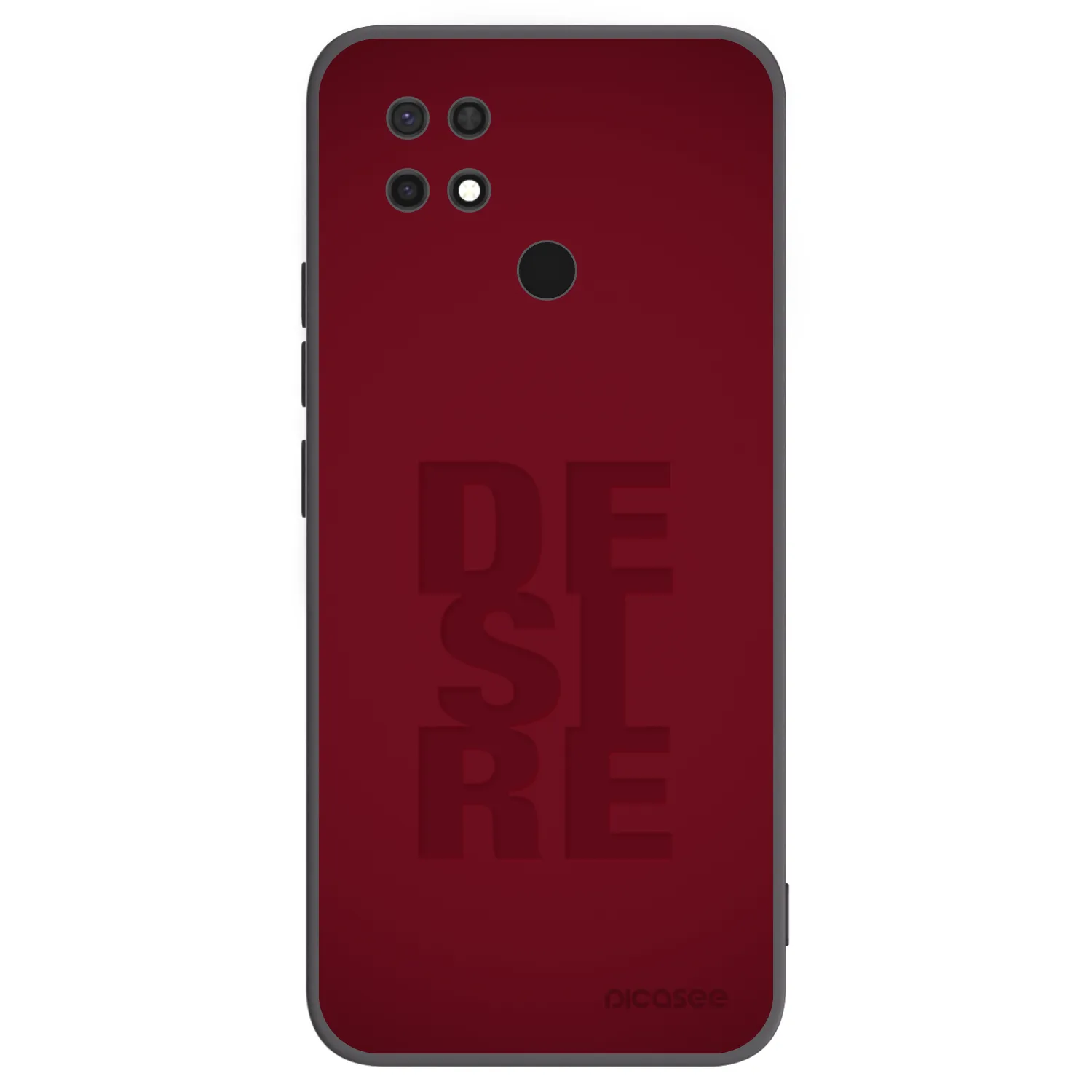 Picasee silikonowe czarne etui na Xiaomi Redmi 10C - Desire