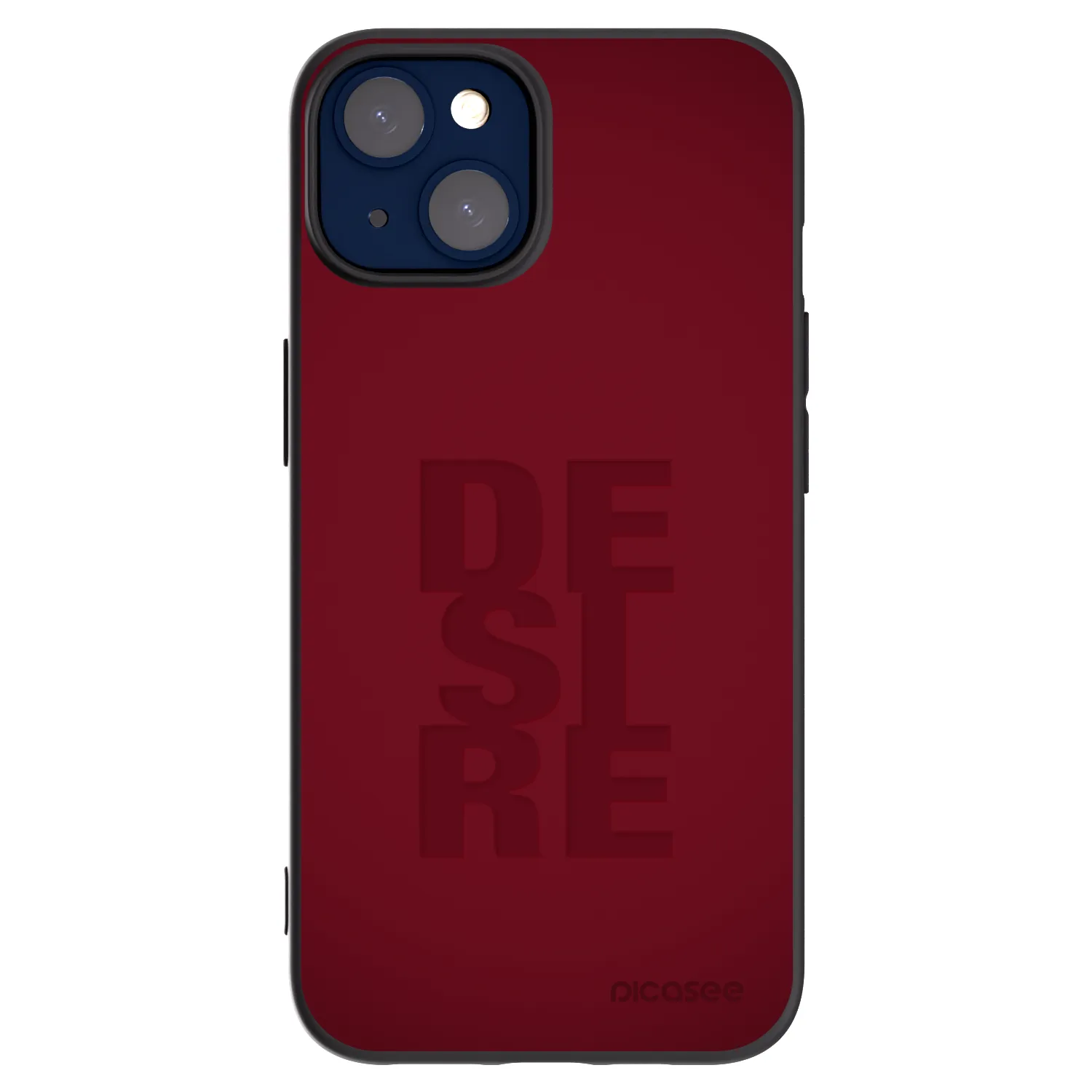 Picasee silikonowe czarne etui na Apple iPhone 14 - Desire