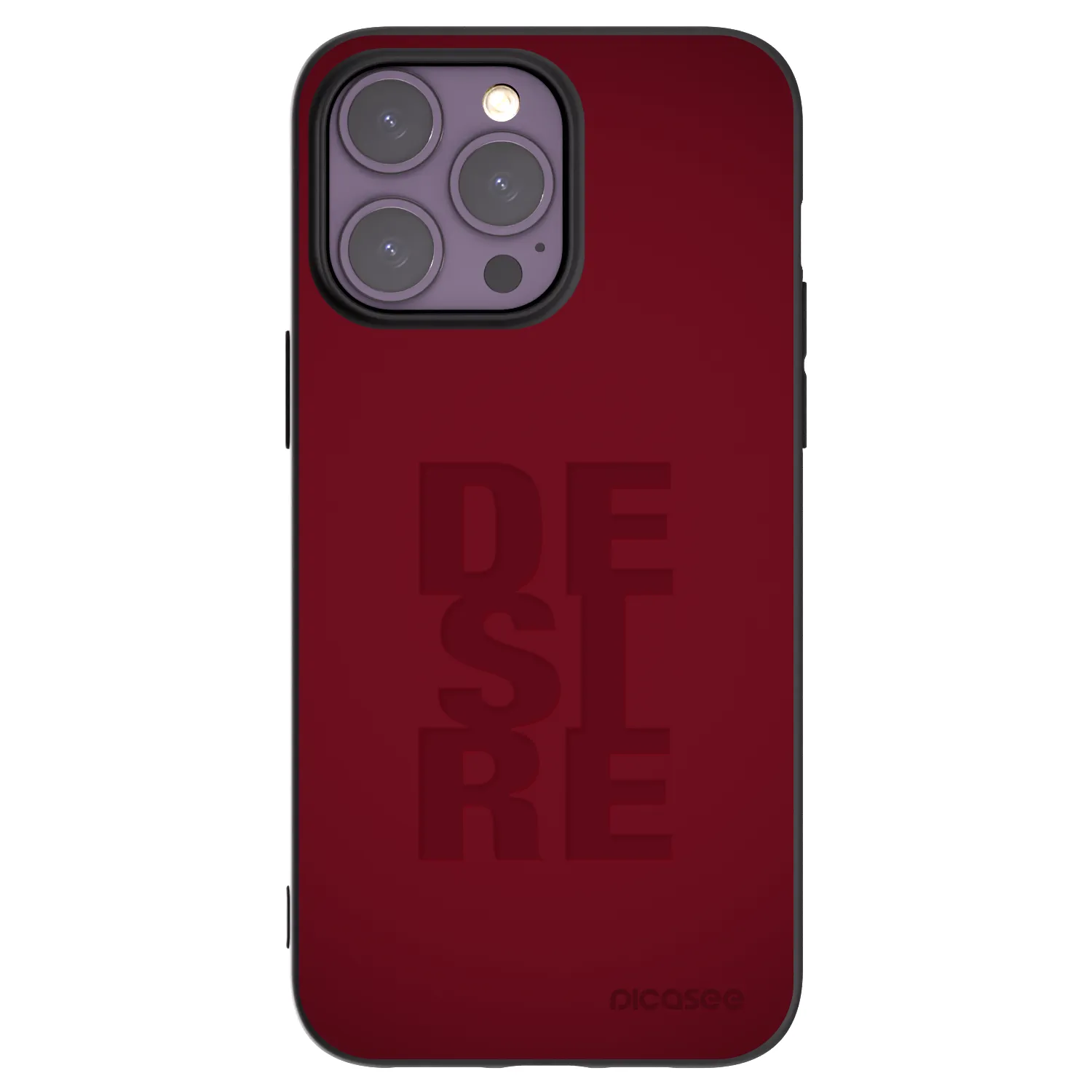 Picasee silikonowe czarne etui na Apple iPhone 14 Pro Max - Desire