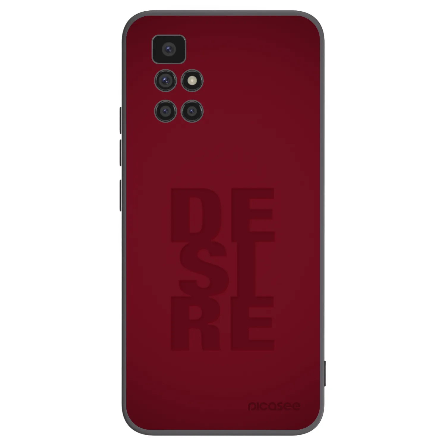 Picasee silikonowe czarne etui na Xiaomi Redmi 10 (2022) - Desire
