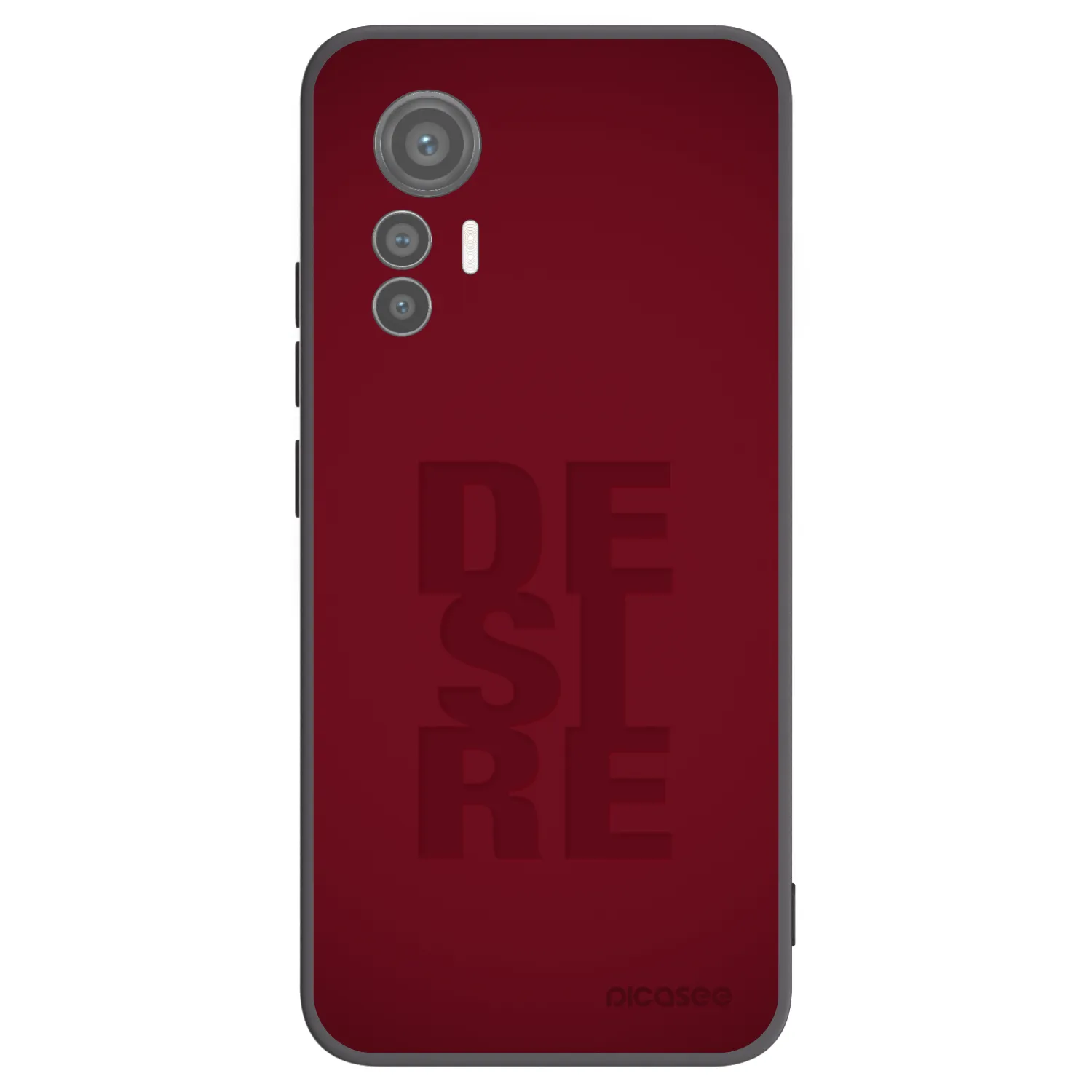 Picasee silikonowe czarne etui na Xiaomi 12 Lite - Desire