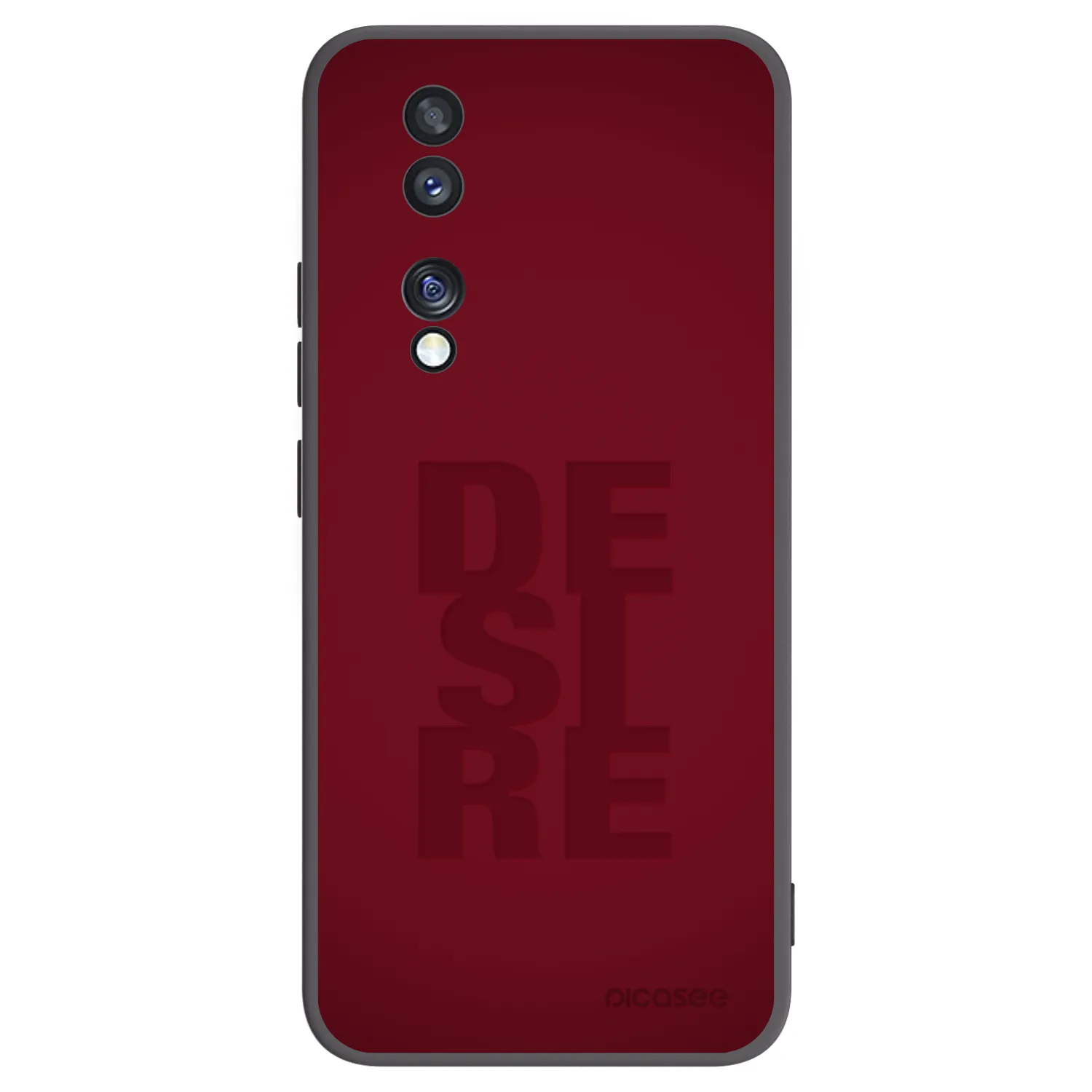 Picasee silikonowe czarne etui na Honor 70 - Desire