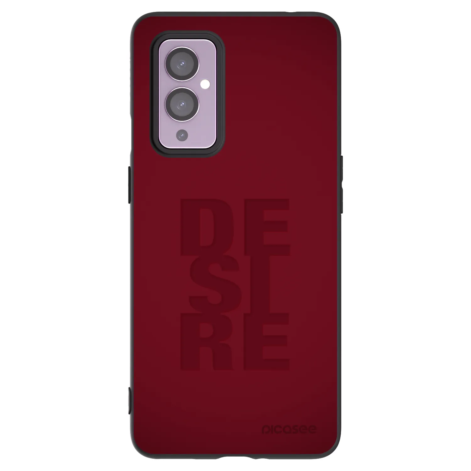 Picasee silikonowe czarne etui na OnePlus 9 - Desire
