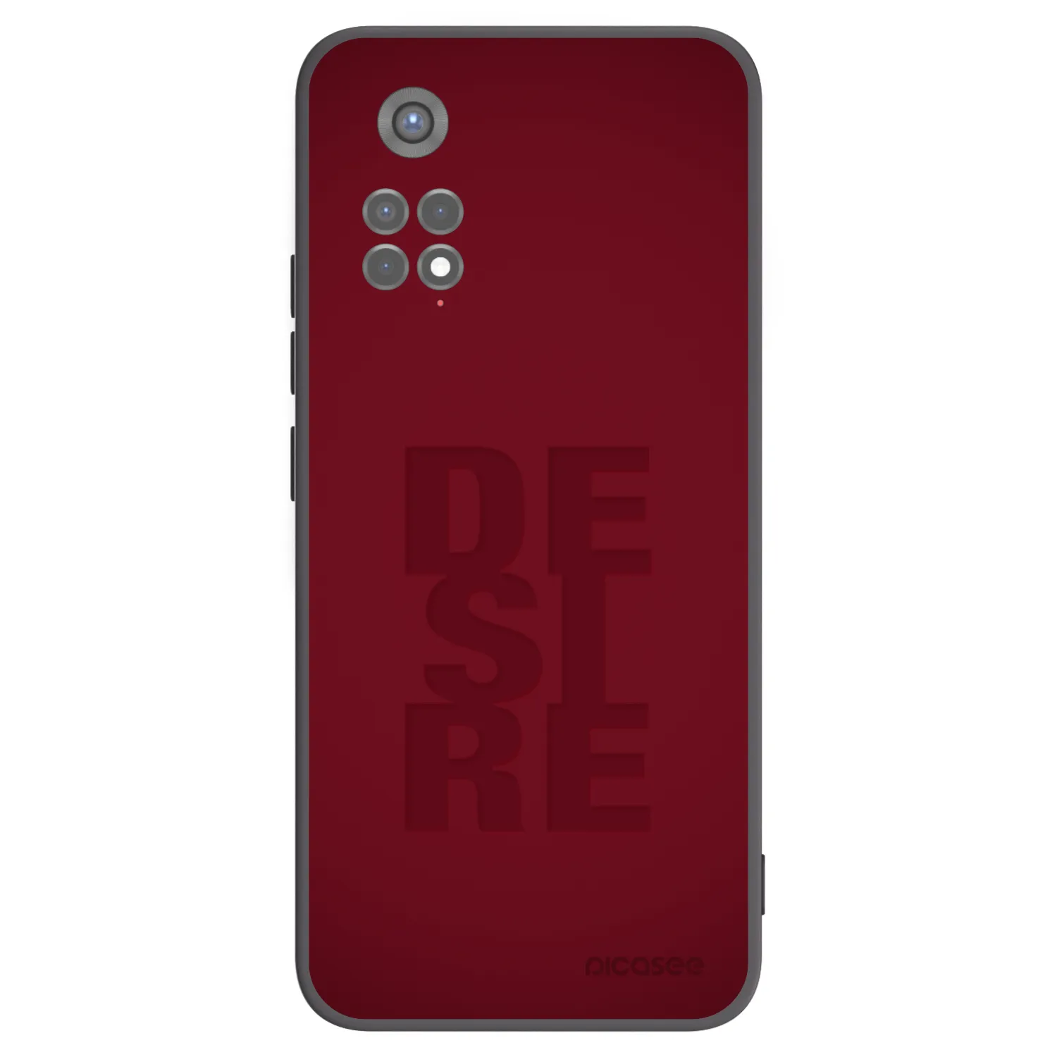 Picasee silikonowe czarne etui na Xiaomi Redmi Note 11S 5G - Desire