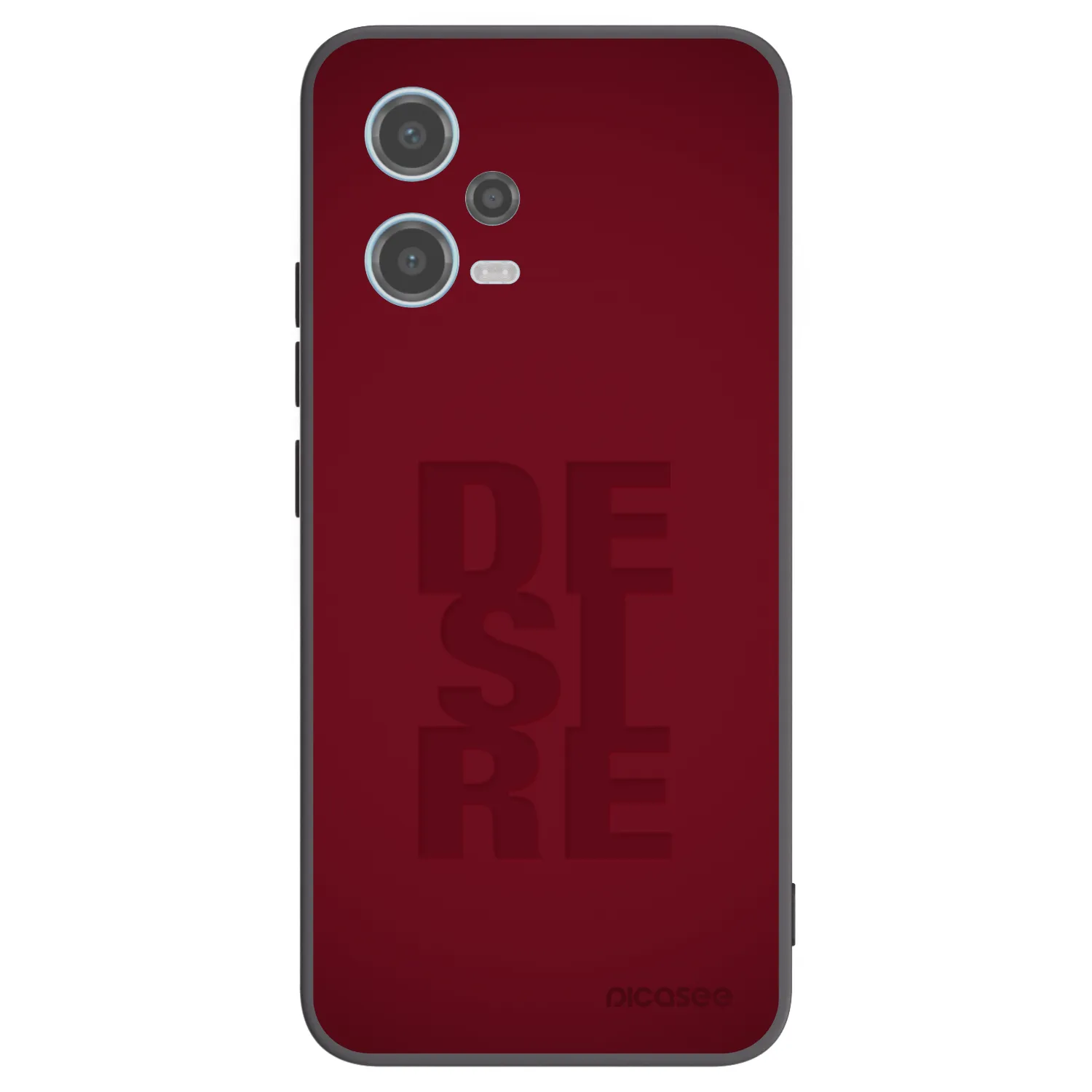 Picasee silikonowe czarne etui na Xiaomi Redmi Note 12 5G - Desire