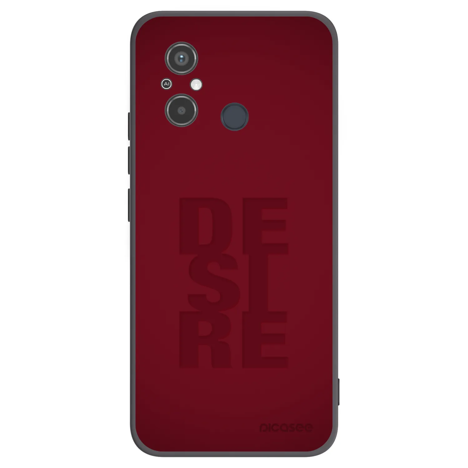 Picasee silikonowe czarne etui na Xiaomi Redmi 12C - Desire