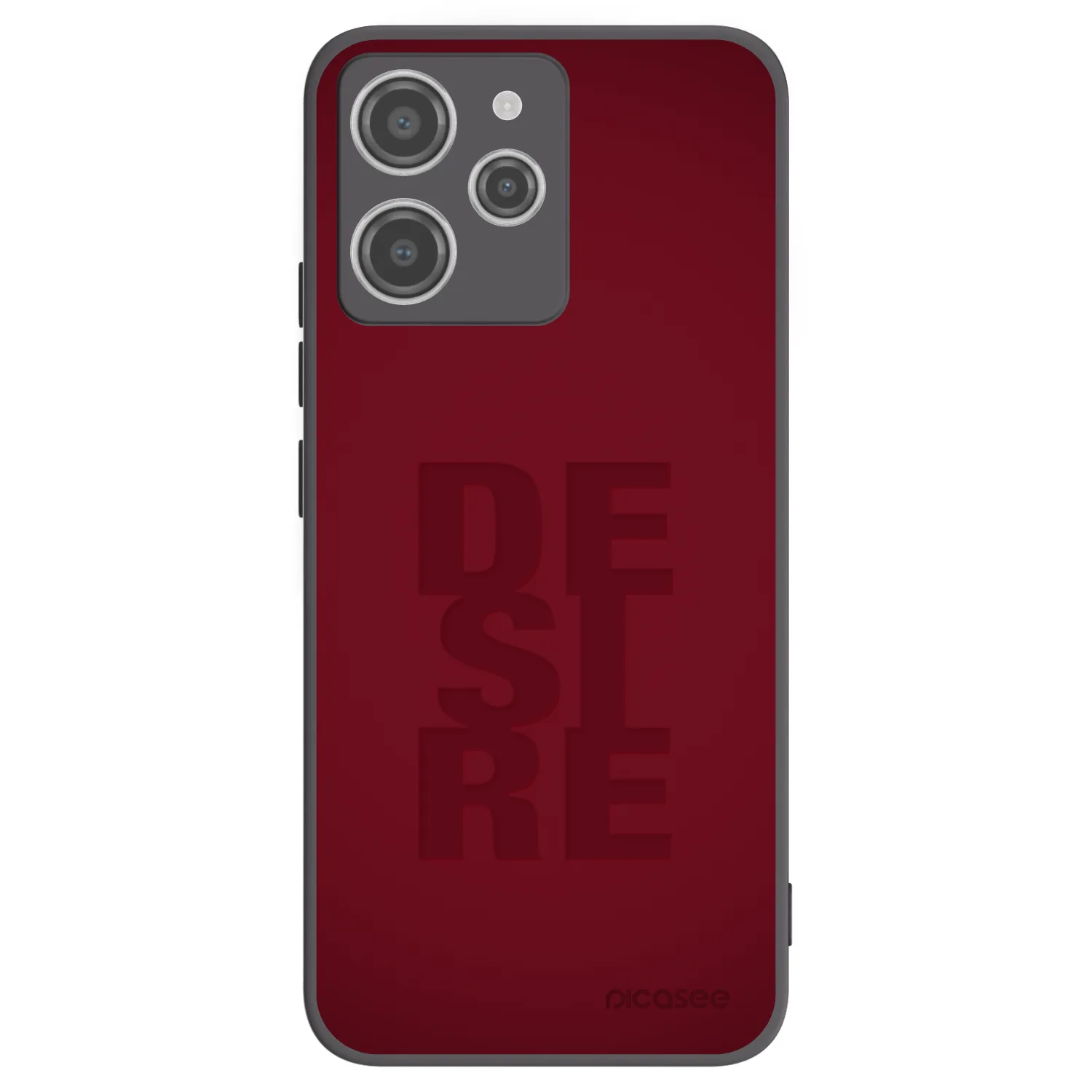 Picasee silikonowe czarne etui na Xiaomi Redmi 12 4G - Desire