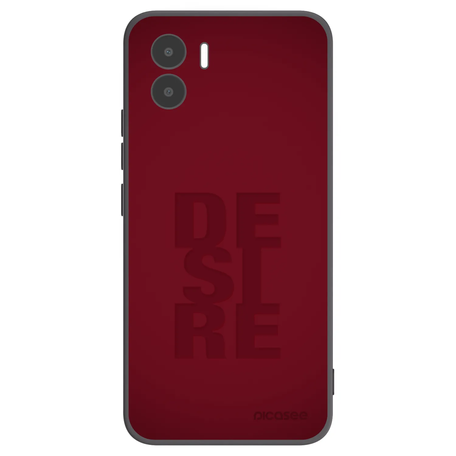 Picasee silikonowe czarne etui na Xiaomi Redmi A2 - Desire