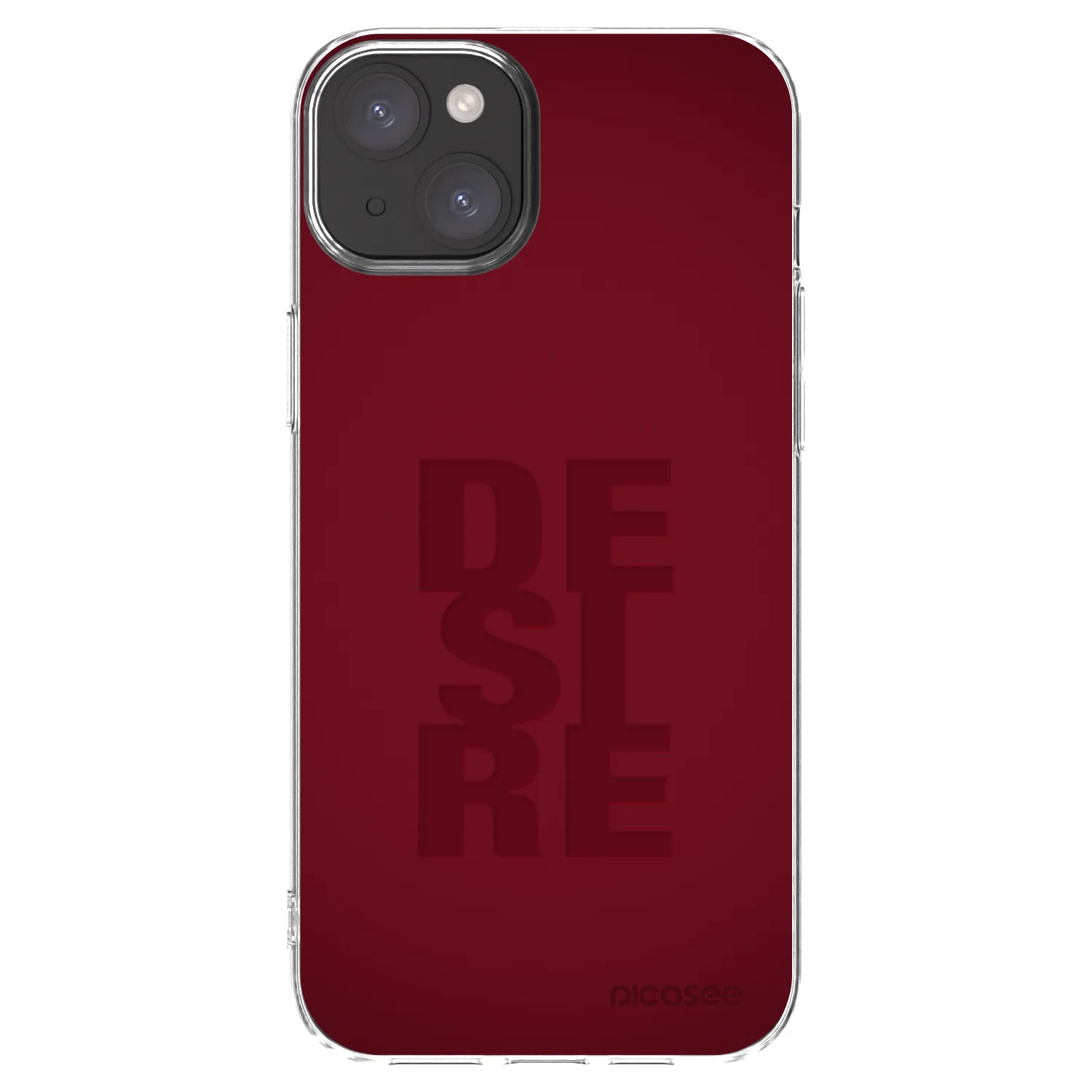 Picasee silikonowe przeźroczyste etui na Apple iPhone 15 Plus - Desire