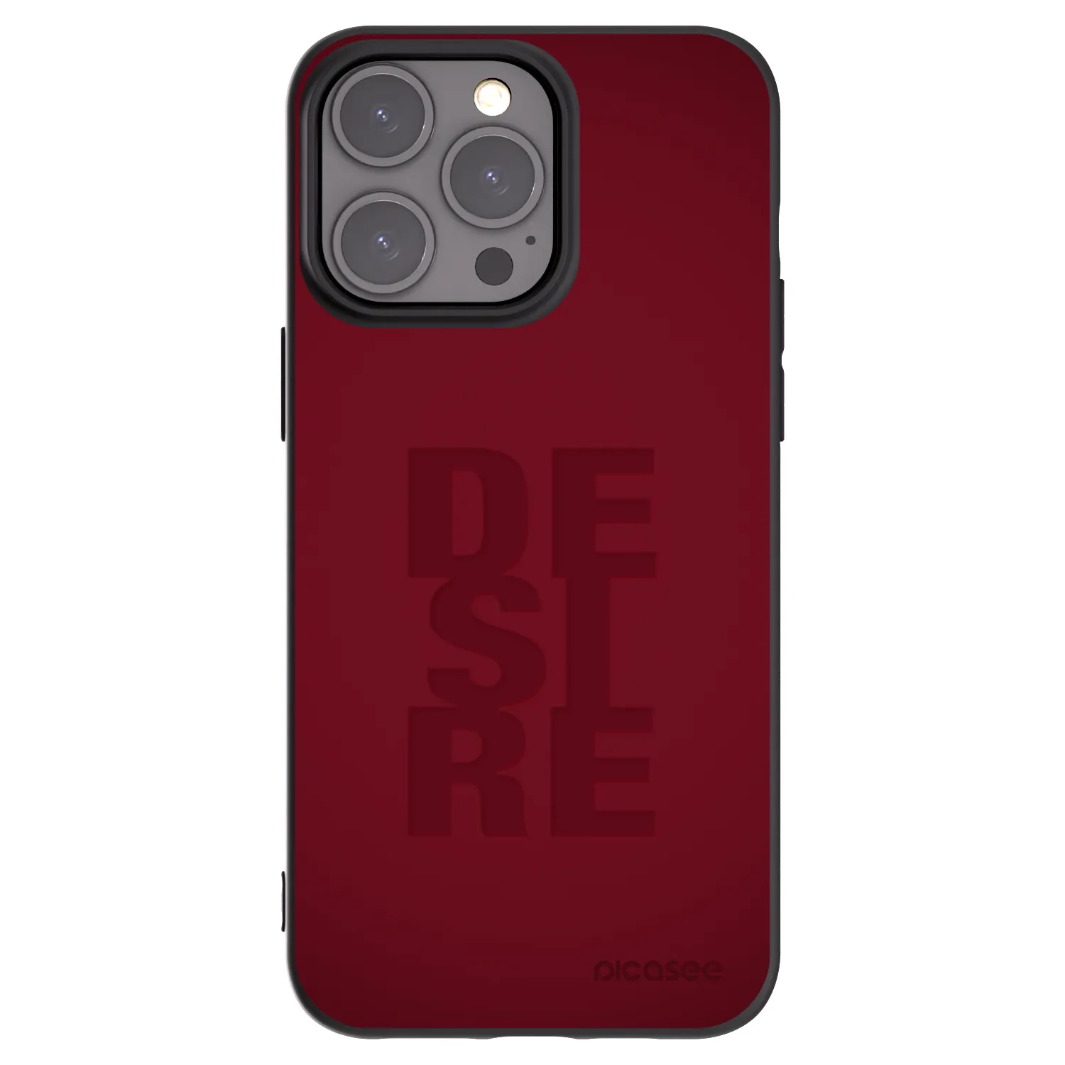 Picasee silikonowe czarne etui na Apple iPhone 15 Pro Max - Desire