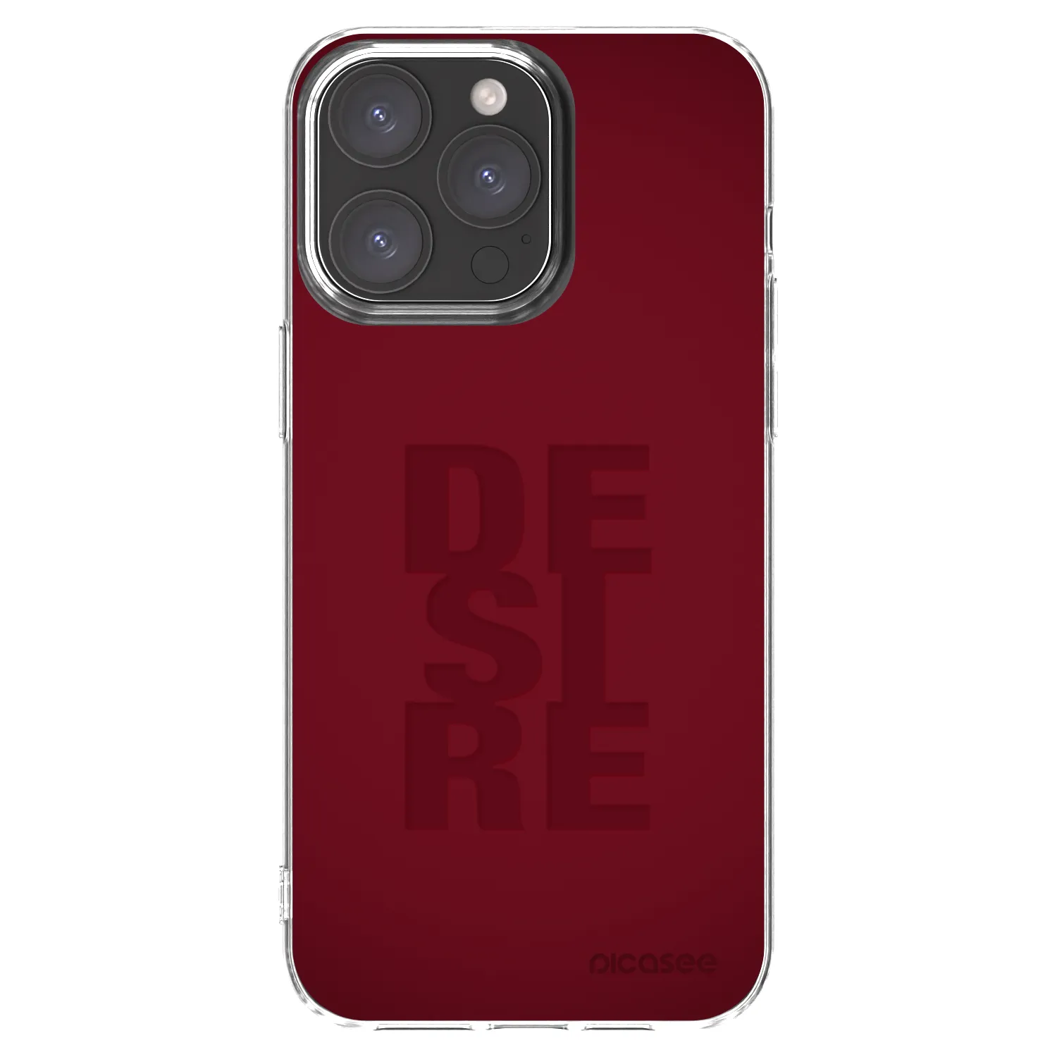 Picasee silikonowe przeźroczyste etui na Apple iPhone 15 Pro Max - Desire