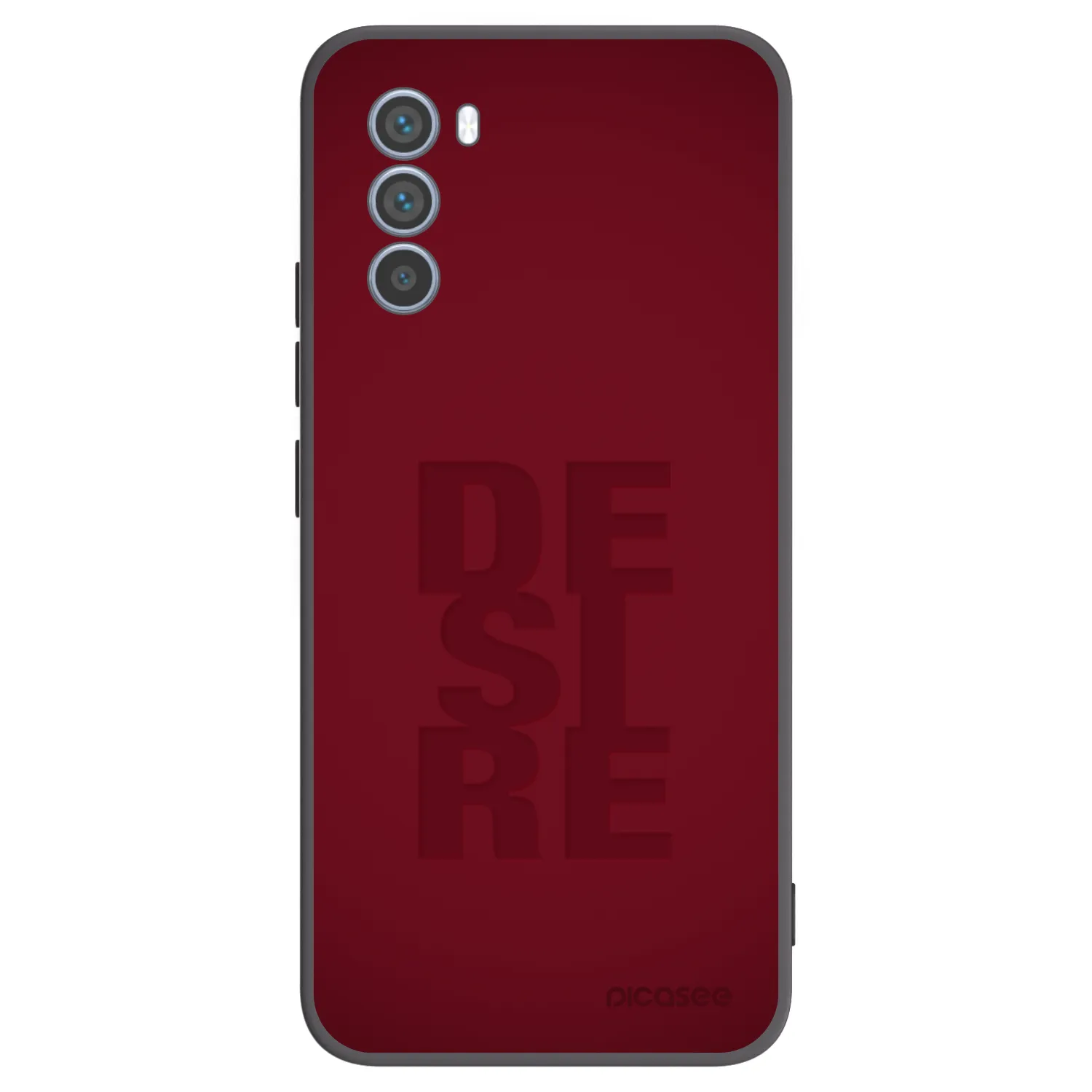 Picasee silikonowe czarne etui na Motorola Moto G62 - Desire