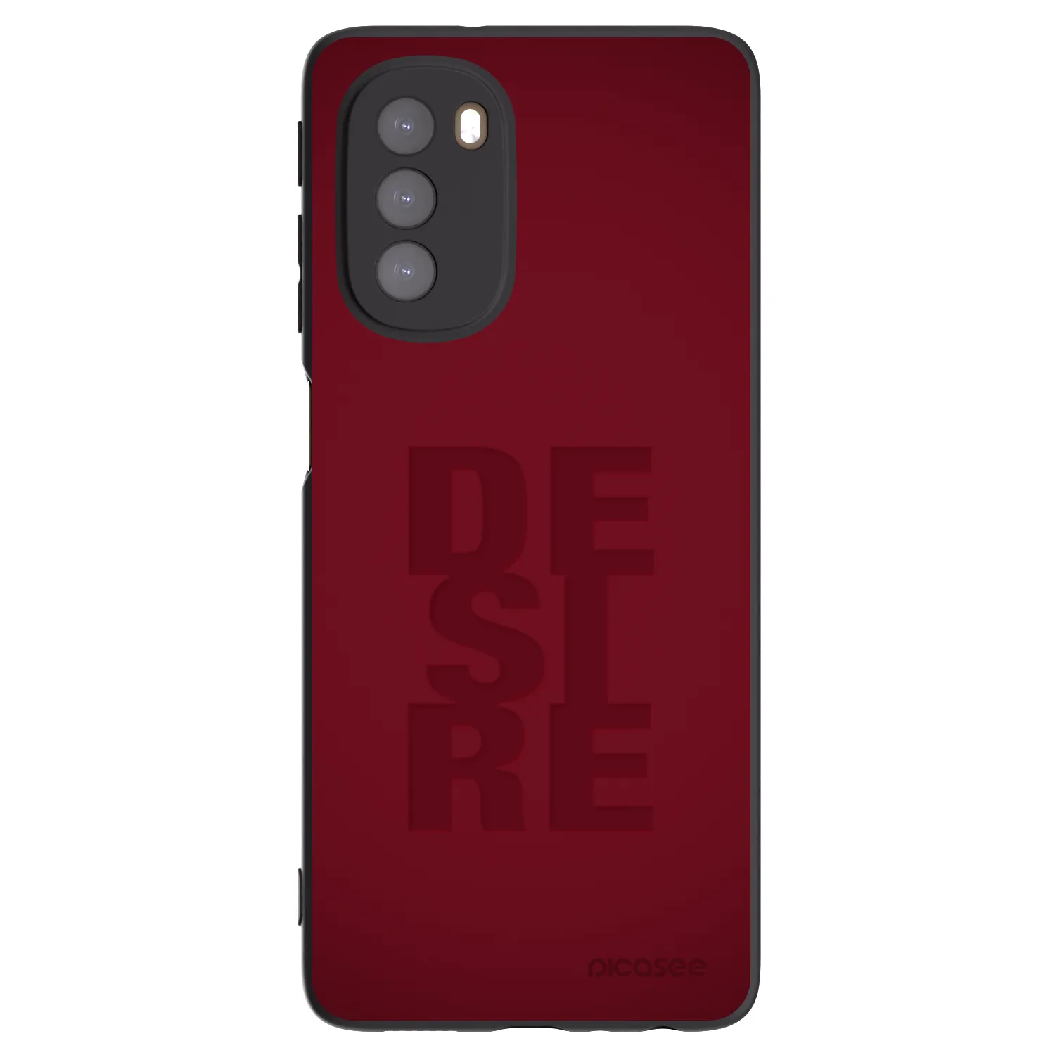 Picasee silikonowe czarne etui na Motorola Moto G51 - Desire
