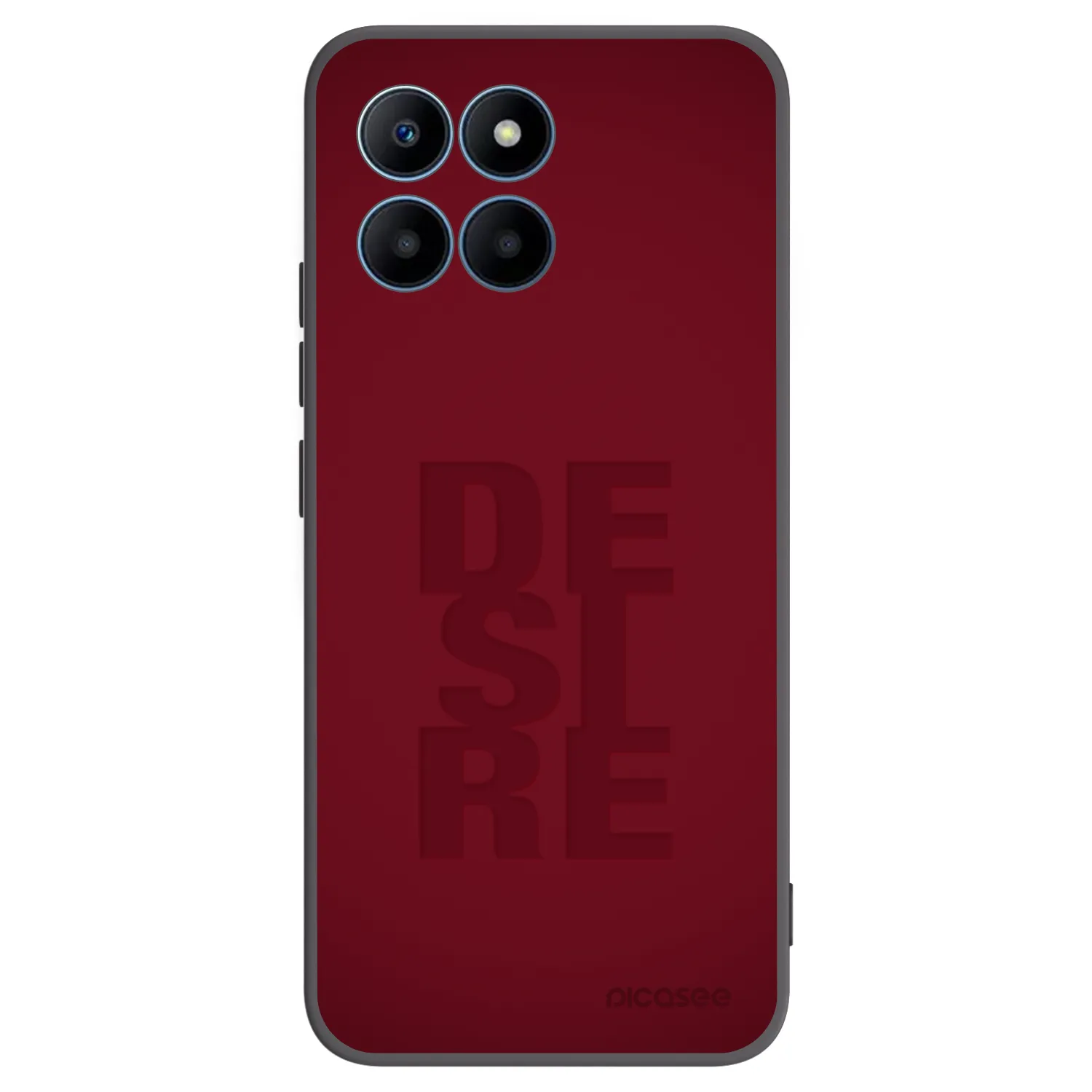 Picasee silikonowe czarne etui na Honor 70 Lite - Desire