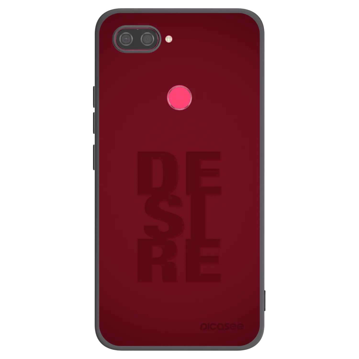 Picasee silikonowe czarne etui na Xiaomi Mi 8 Lite - Desire