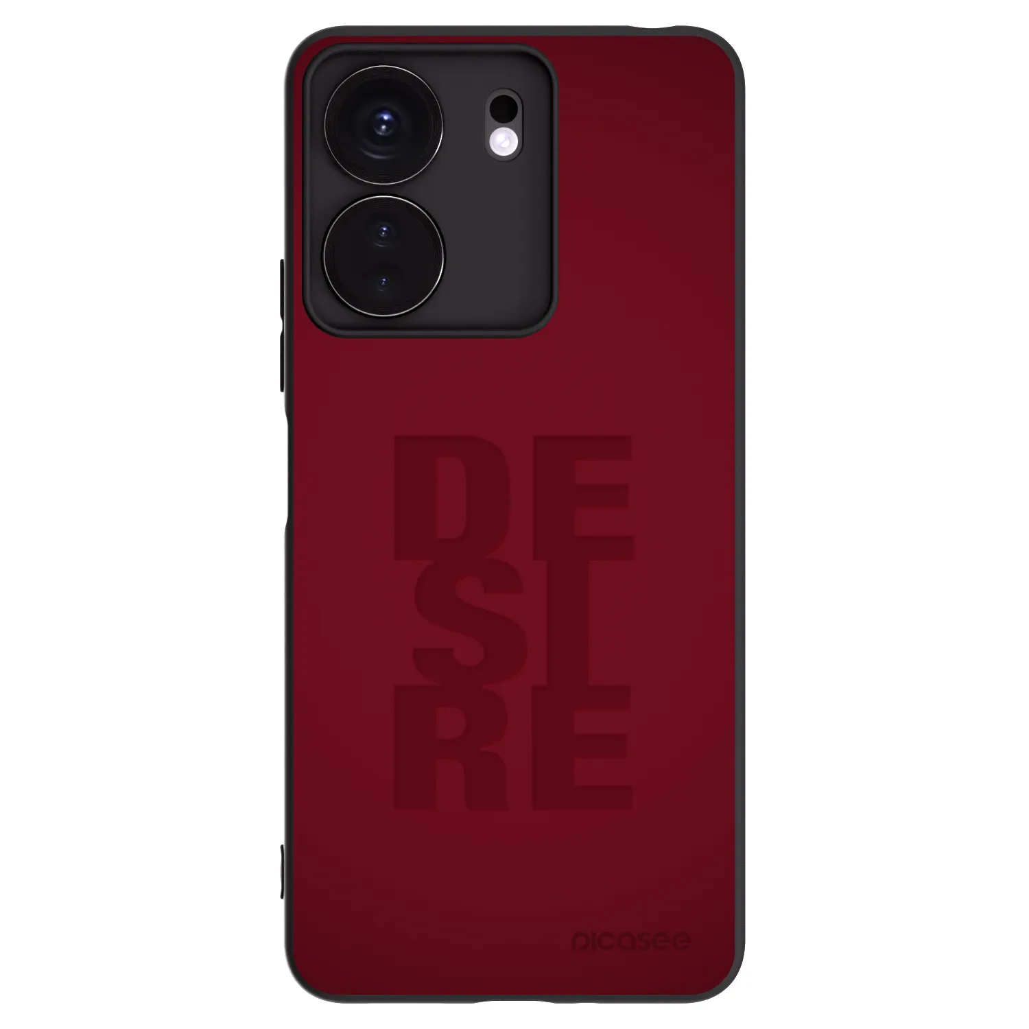 Picasee silikonowe czarne etui na Xiaomi Redmi 13C 4G - Desire