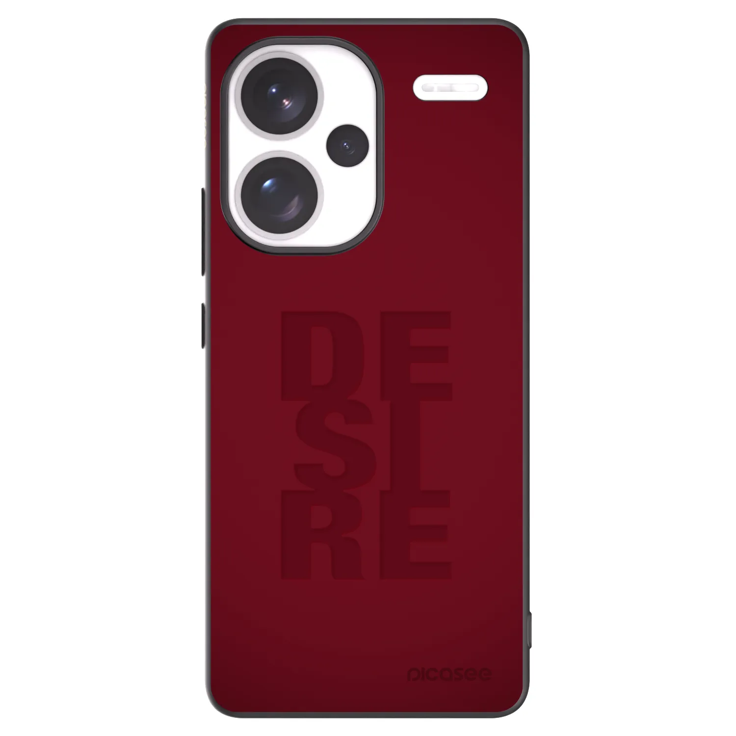 Picasee silikonowe czarne etui na Xiaomi Redmi Note 13 Pro+ 5G - Desire