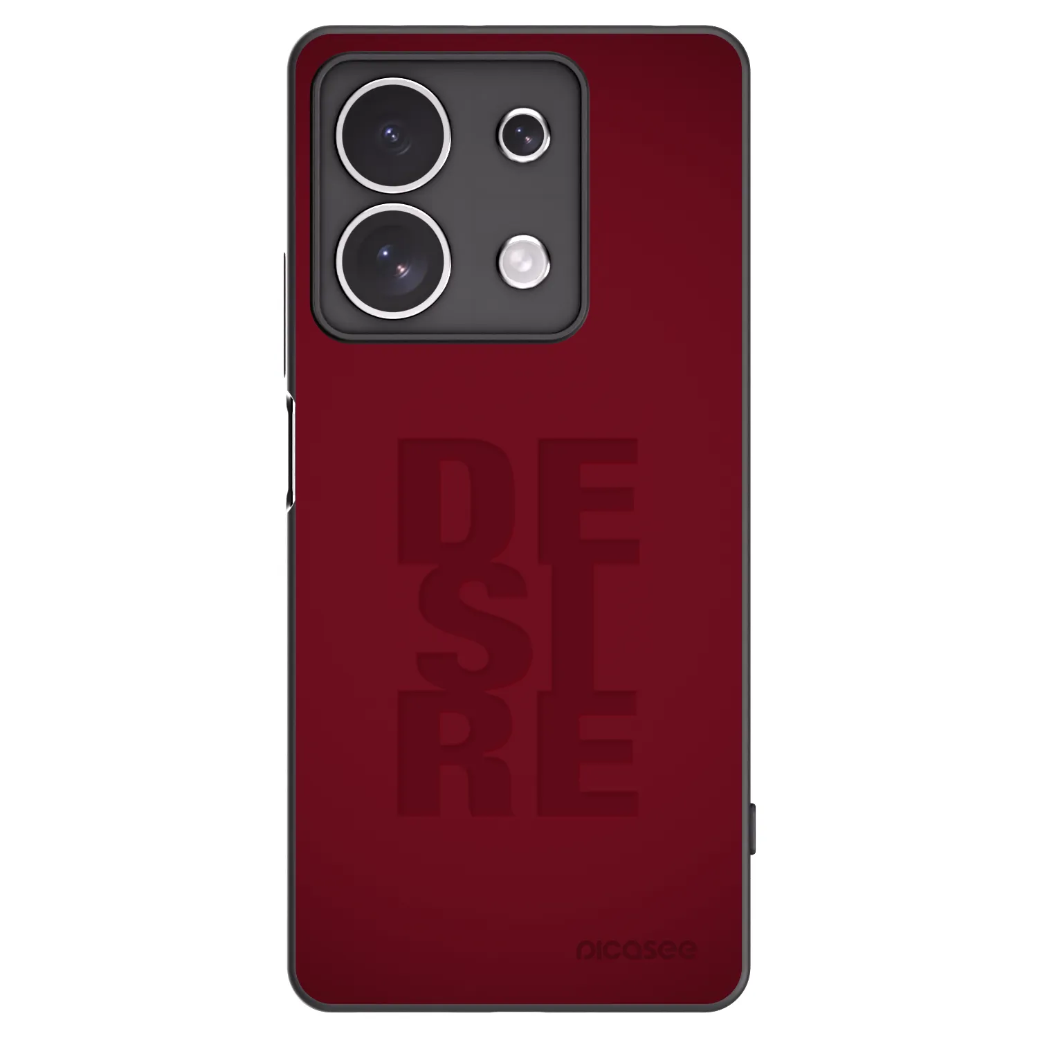 Picasee silikonowe czarne etui na Xiaomi Redmi Note 13 4G - Desire
