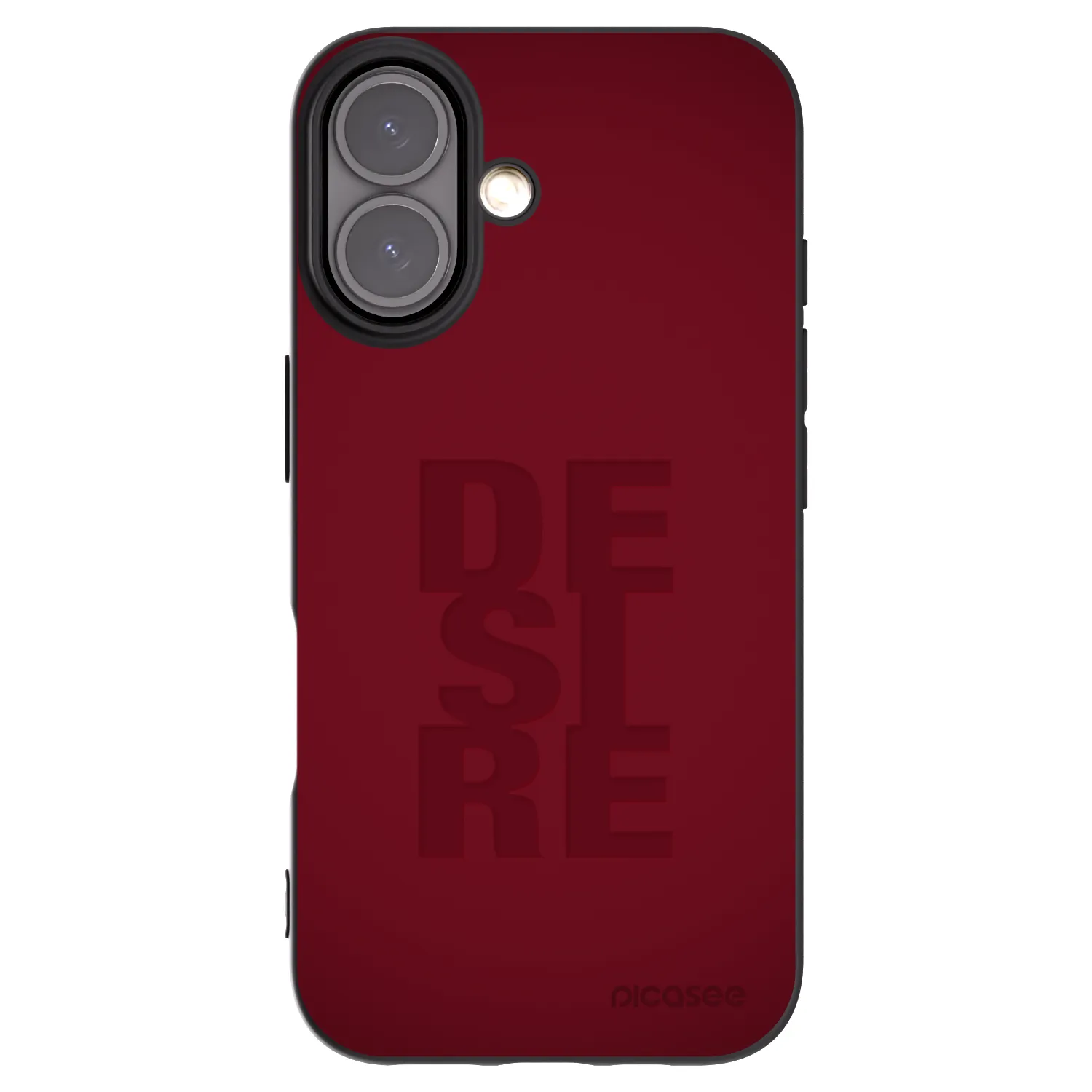 Picasee silikonowe czarne etui na Apple iPhone 16 - Desire