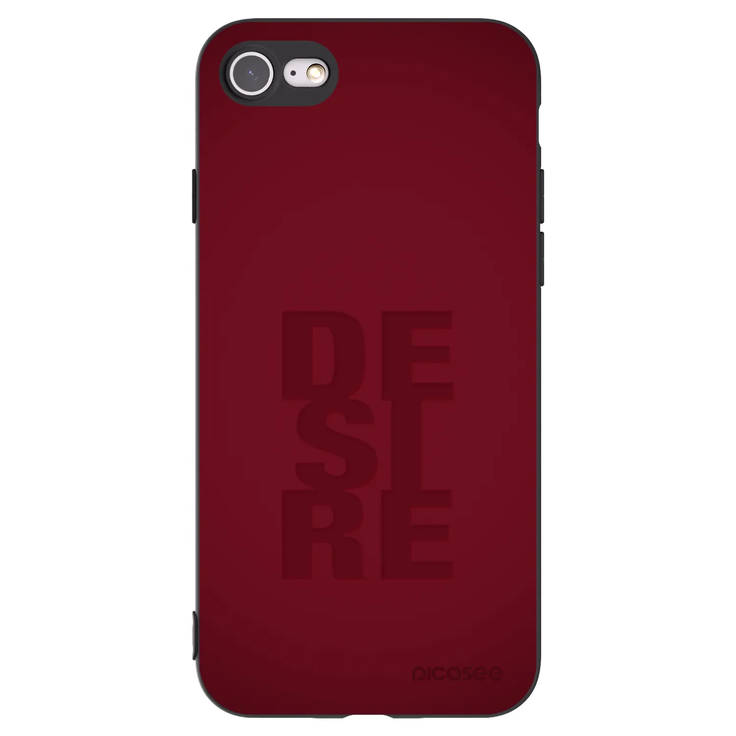 Picasee silikonowe czarne etui na Apple iPhone 8 - Desire