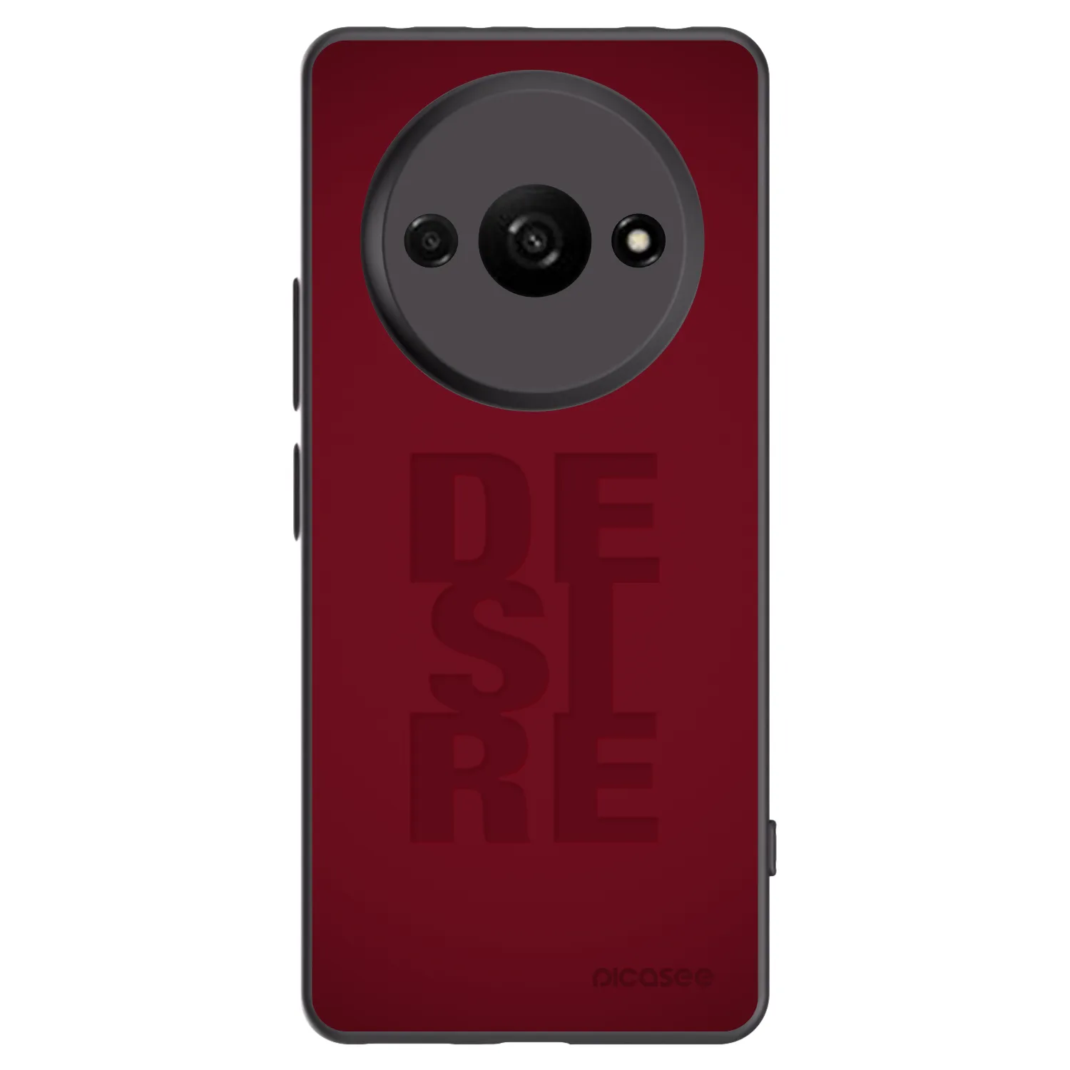 Picasee silikonowe czarne etui na Xiaomi Redmi A3 - Desire