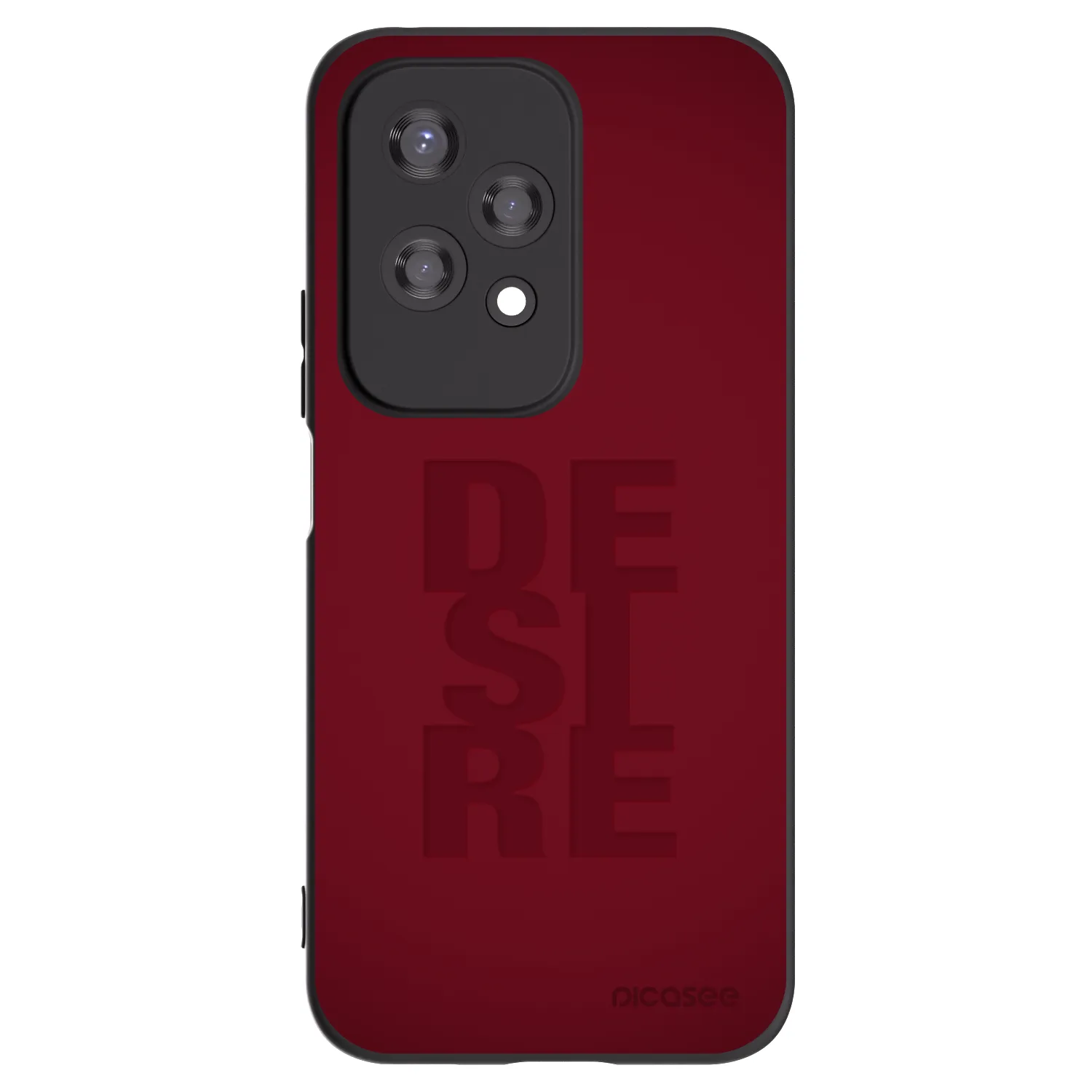 Picasee silikonowe czarne etui na Honor 200 Lite - Desire