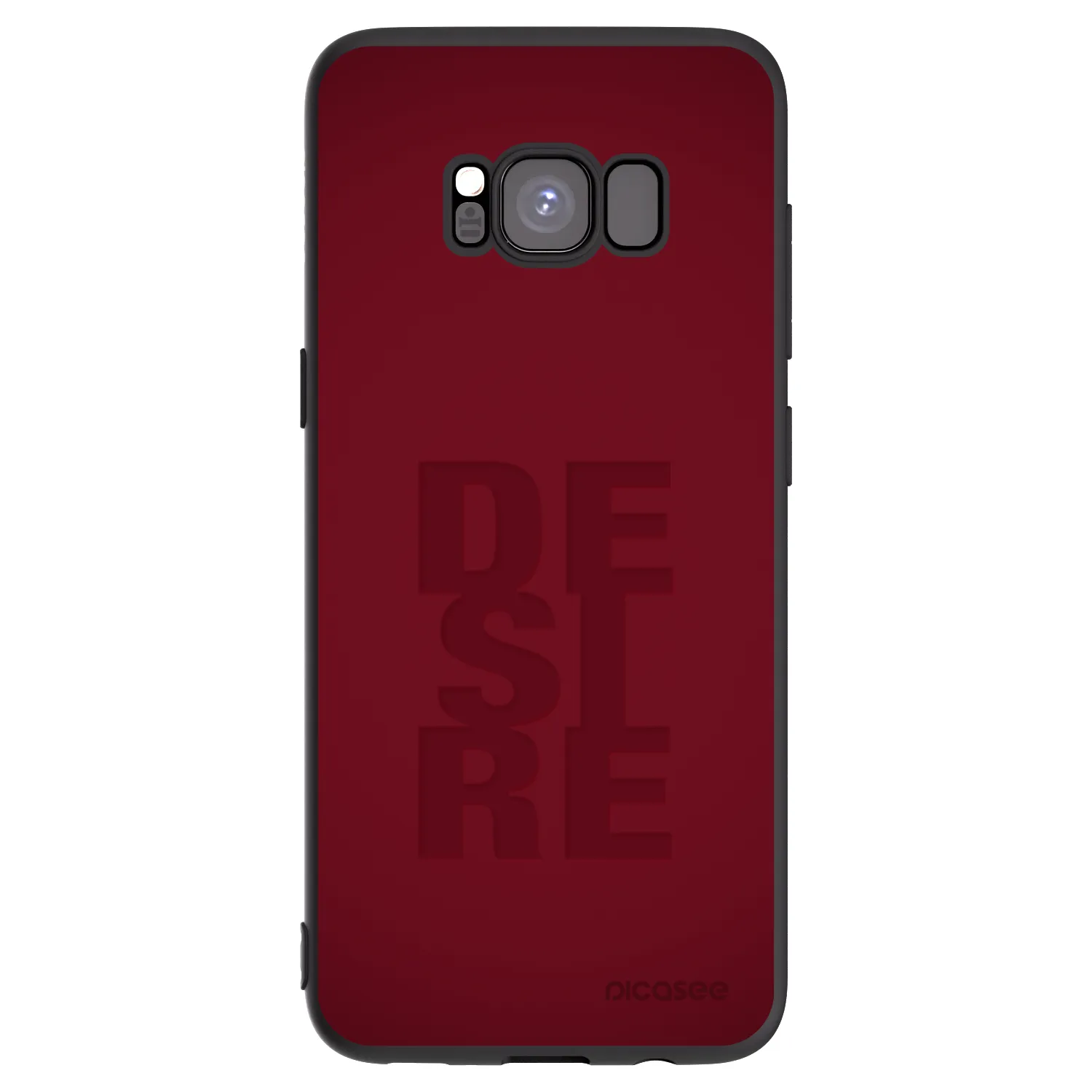 Picasee silikonowe czarne etui na Samsung Galaxy S8 G950F - Desire