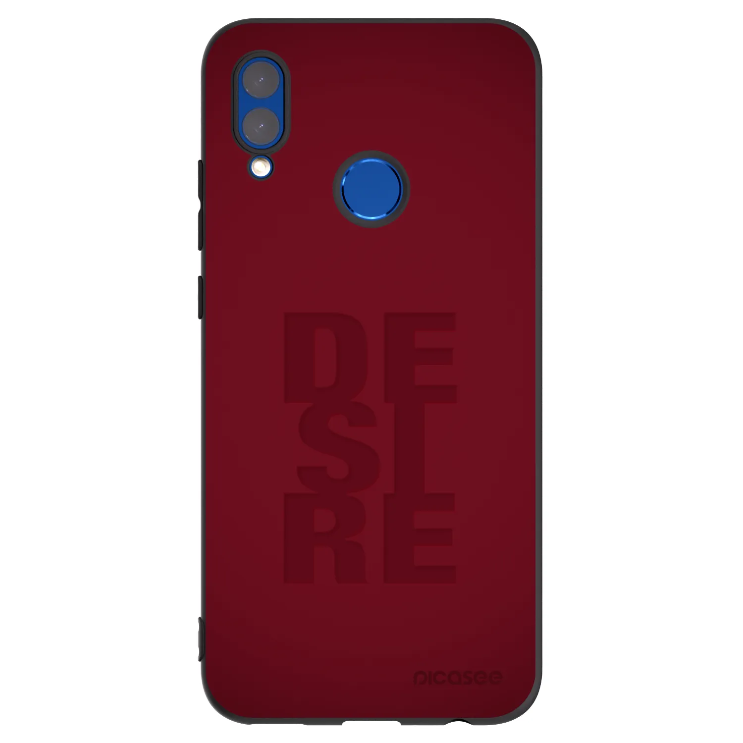 Picasee silikonowe czarne etui na Huawei P Smart 2019 - Desire