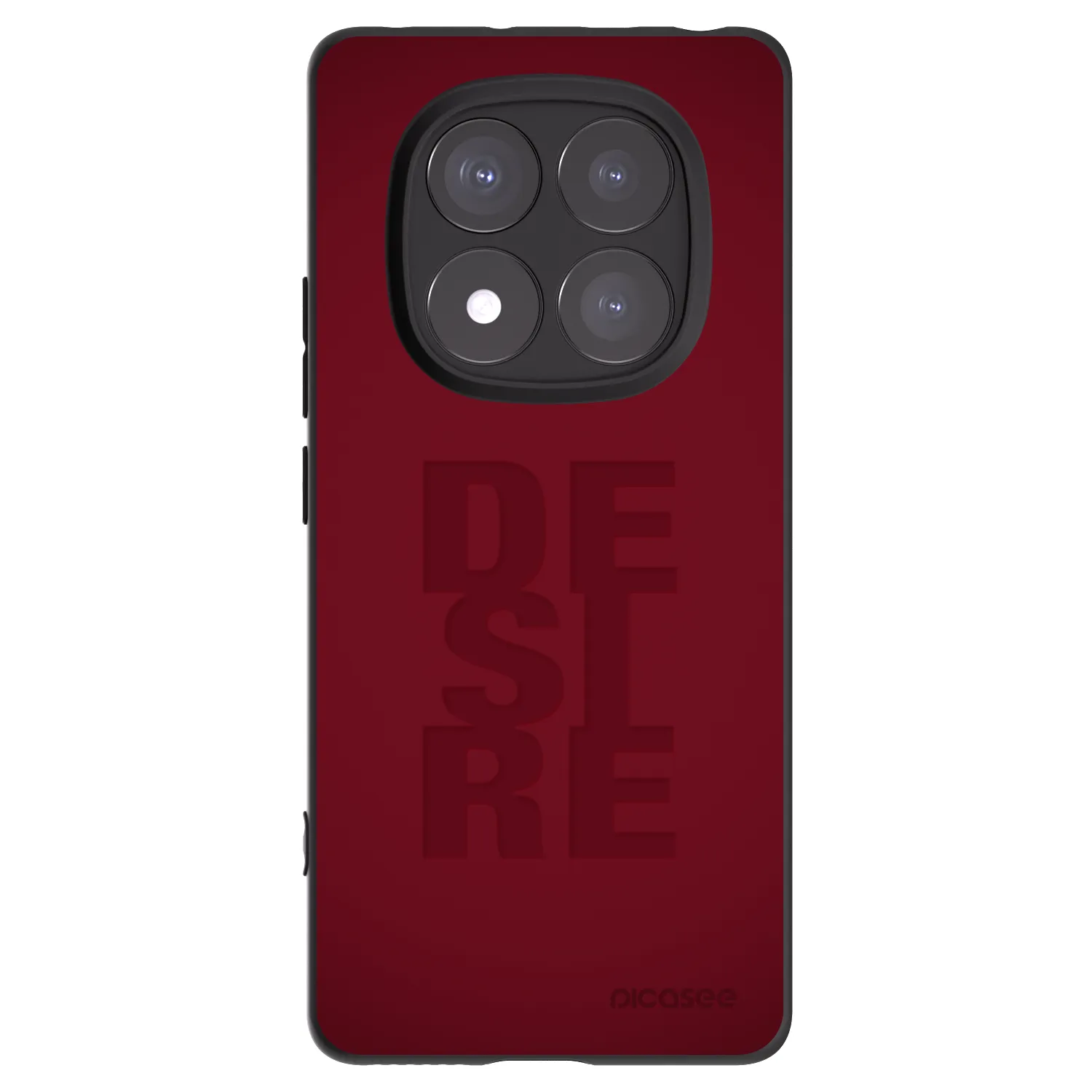 Picasee silikonowe czarne etui na Xiaomi Redmi Note 14 Pro 5G - Desire