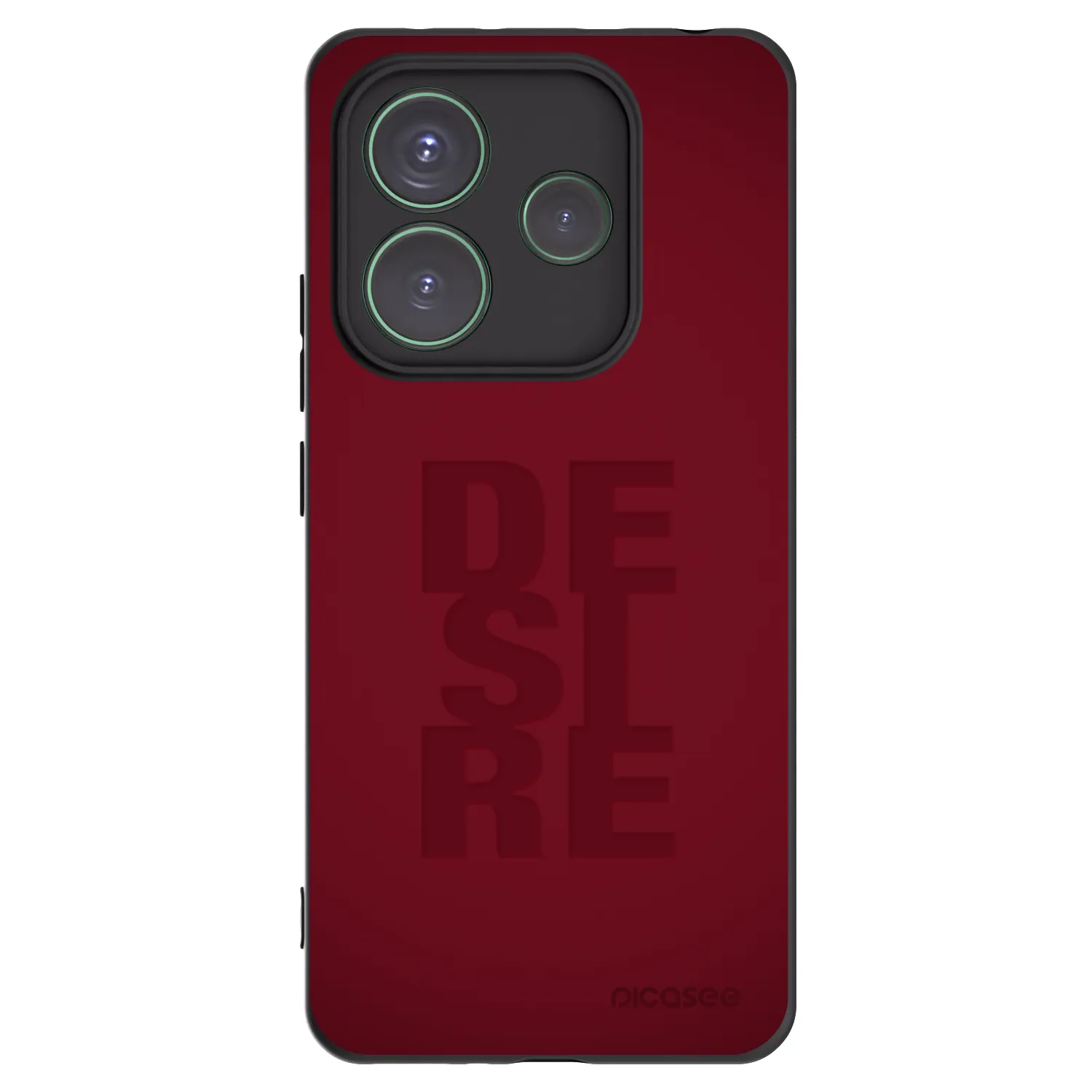Picasee silikonowe czarne etui na Xiaomi Redmi Note 14 5G - Desire