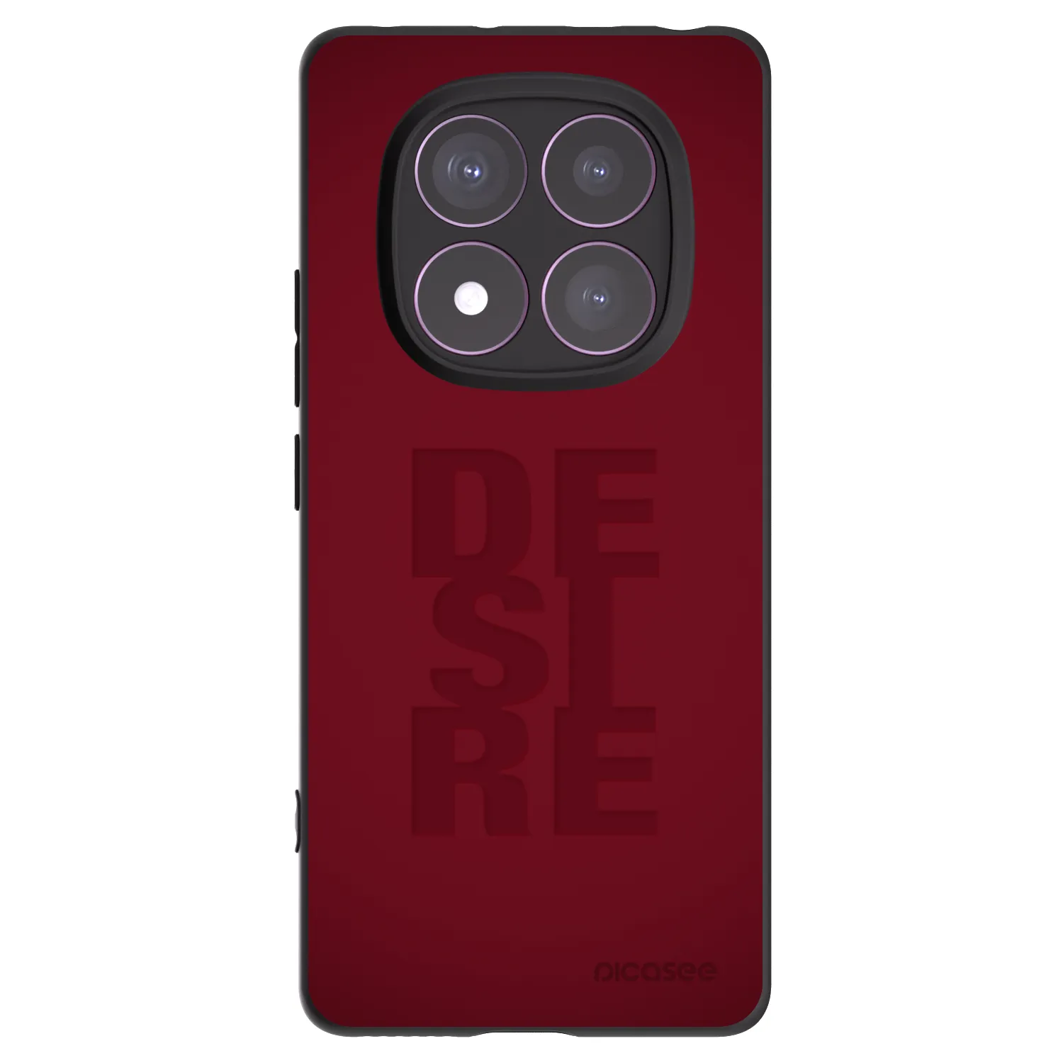 Picasee silikonowe czarne etui na Xiaomi Redmi Note 14 Pro 4G - Desire