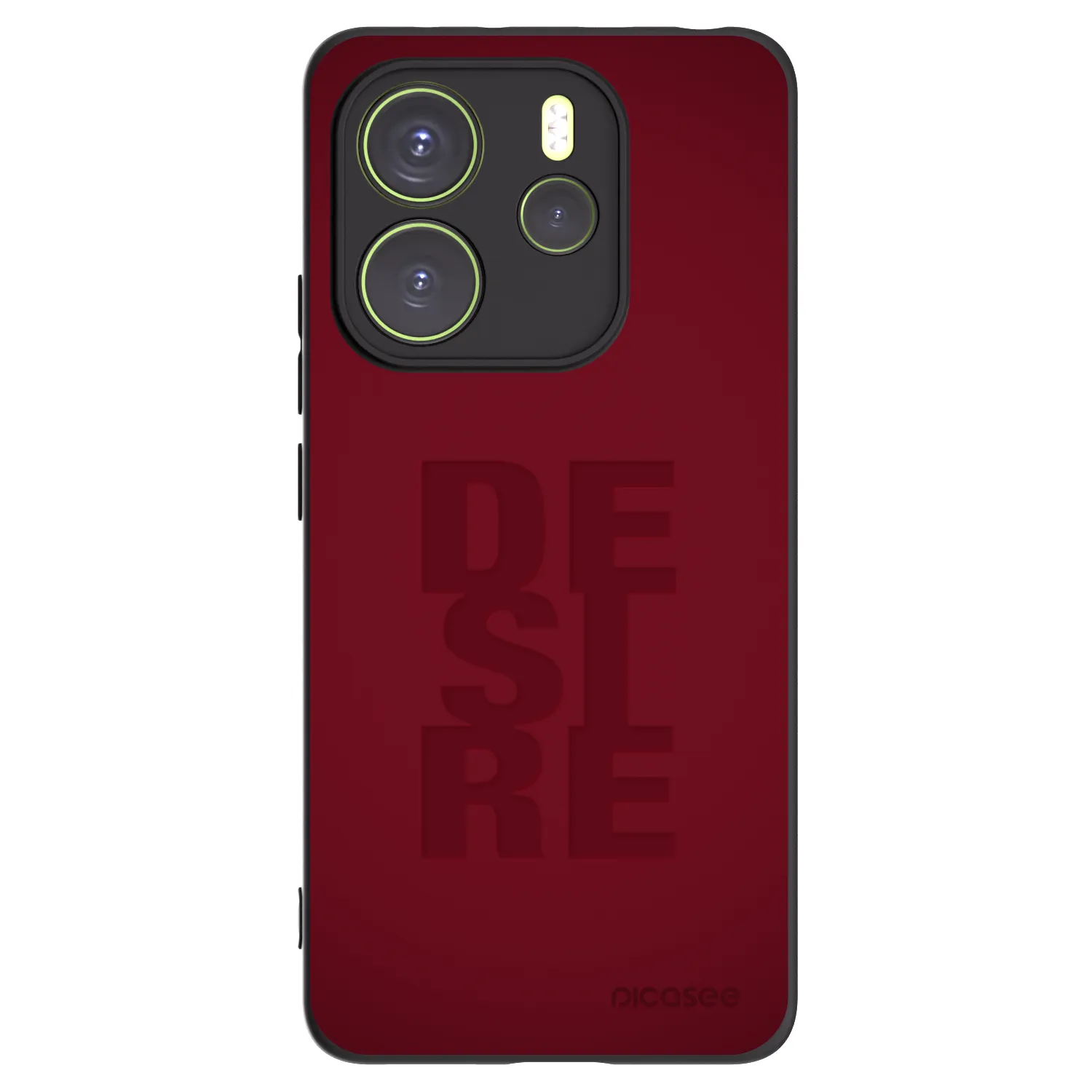 Picasee silikonowe czarne etui na Xiaomi Redmi Note 14 4G - Desire
