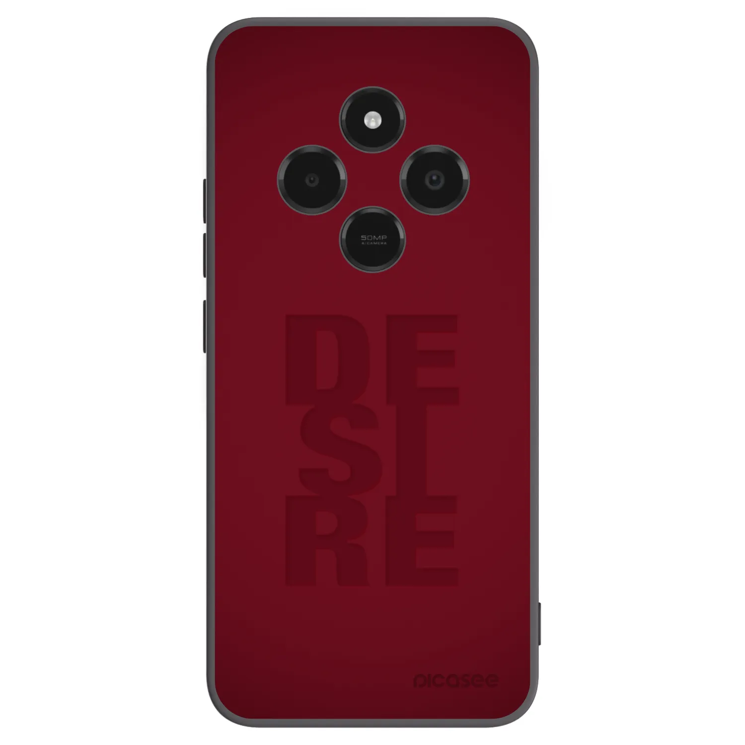 Picasee silikonowe czarne etui na Xiaomi Poco C75 - Desire