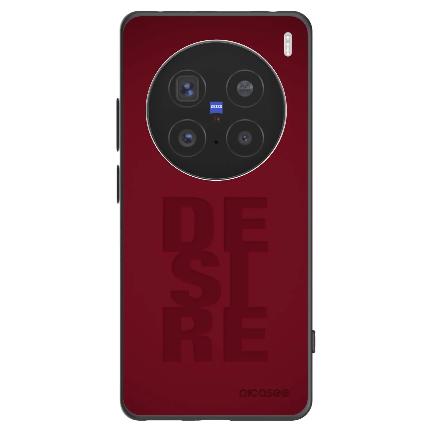 Picasee silikonowe czarne etui na Vivo X200 Pro - Desire