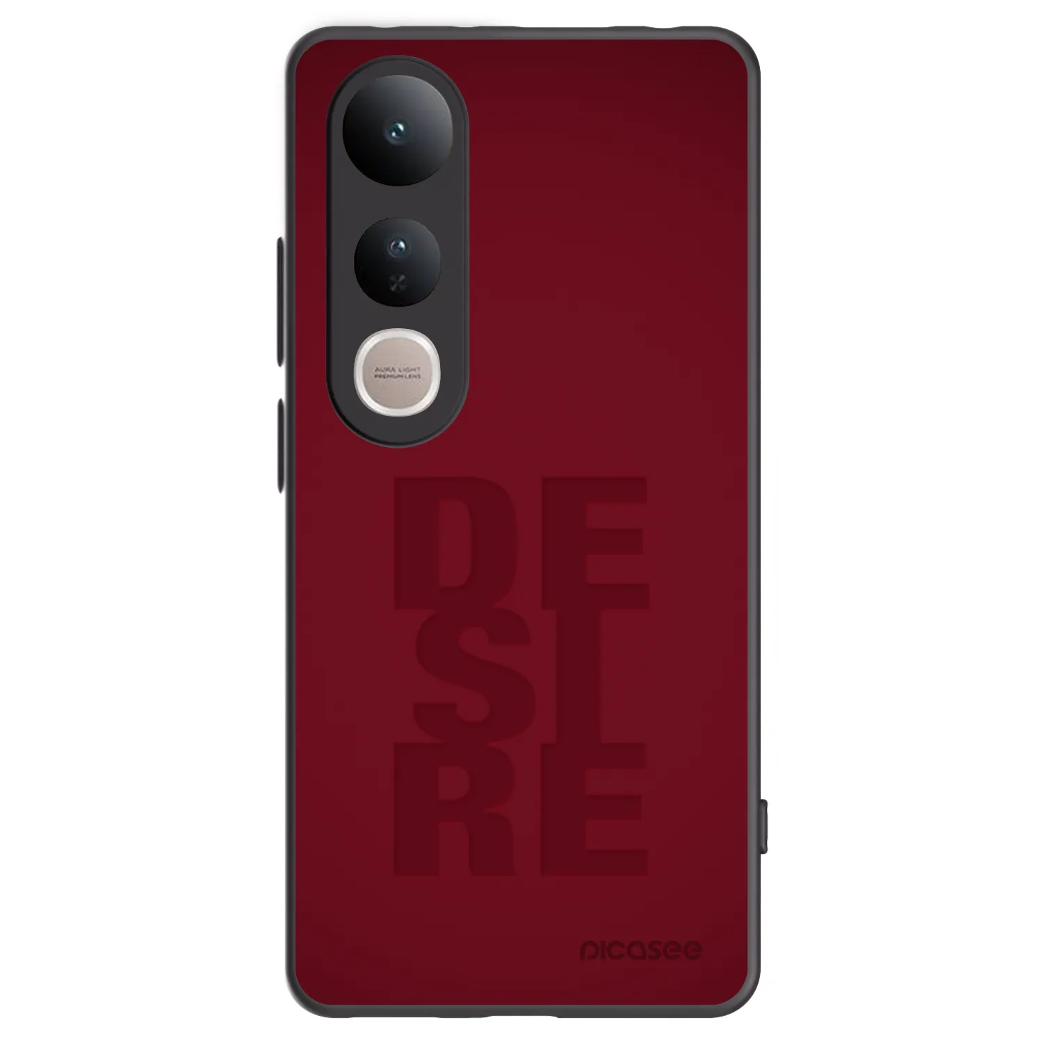 Picasee silikonowe czarne etui na Vivo V50 Lite 5G - Desire