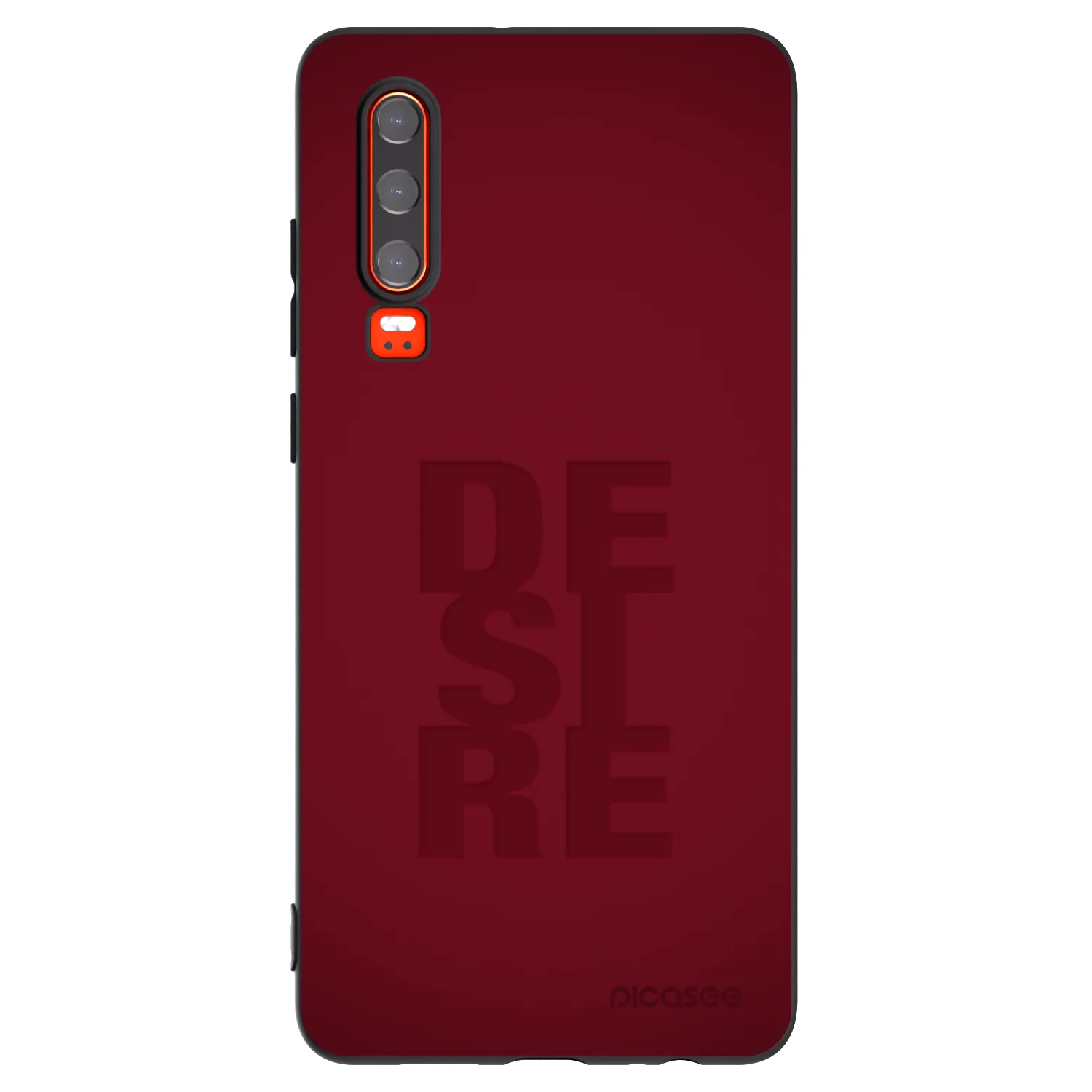 Picasee silikonowe czarne etui na Huawei P30 - Desire