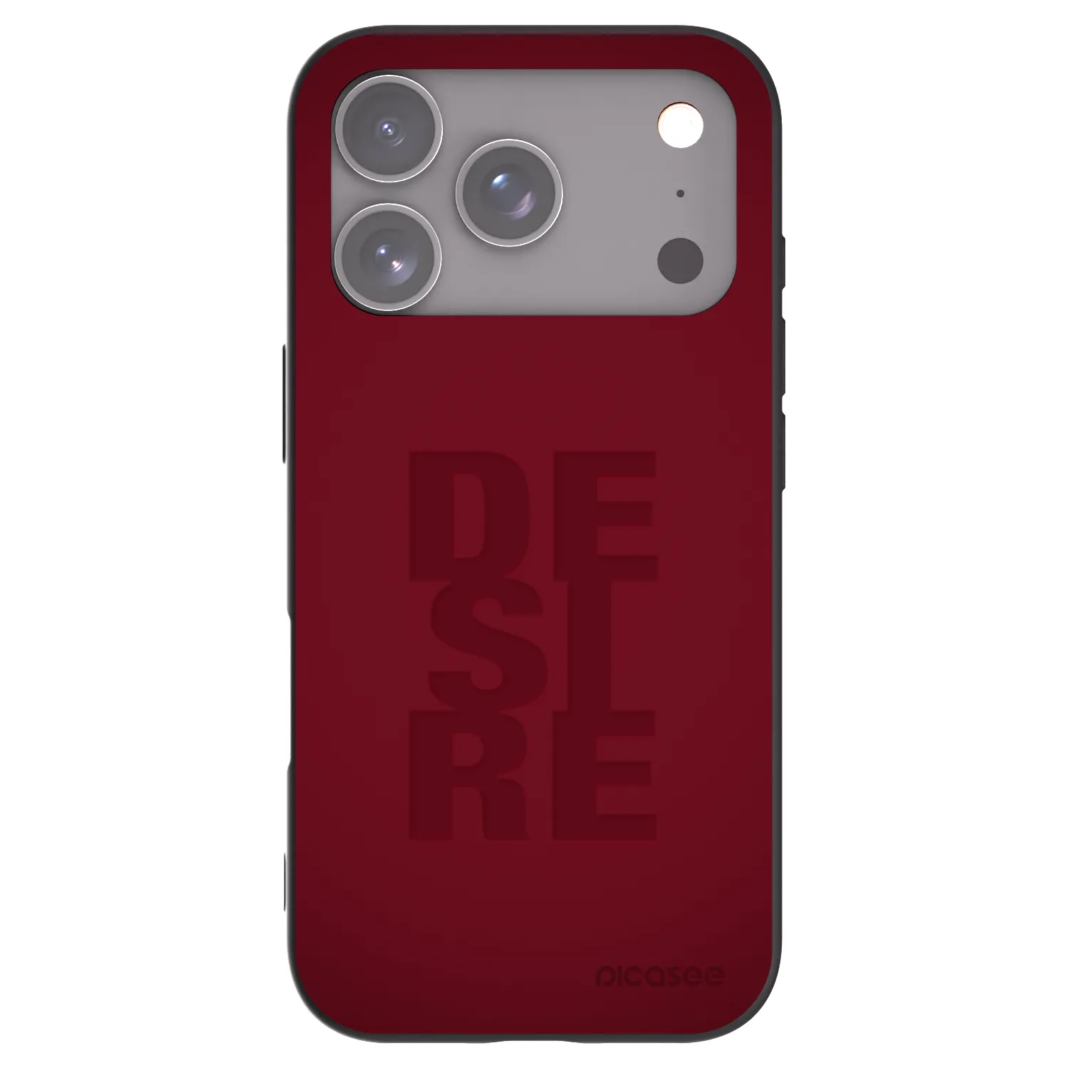 Picasee silikonowe czarne etui na Apple iPhone 17 Pro - Desire