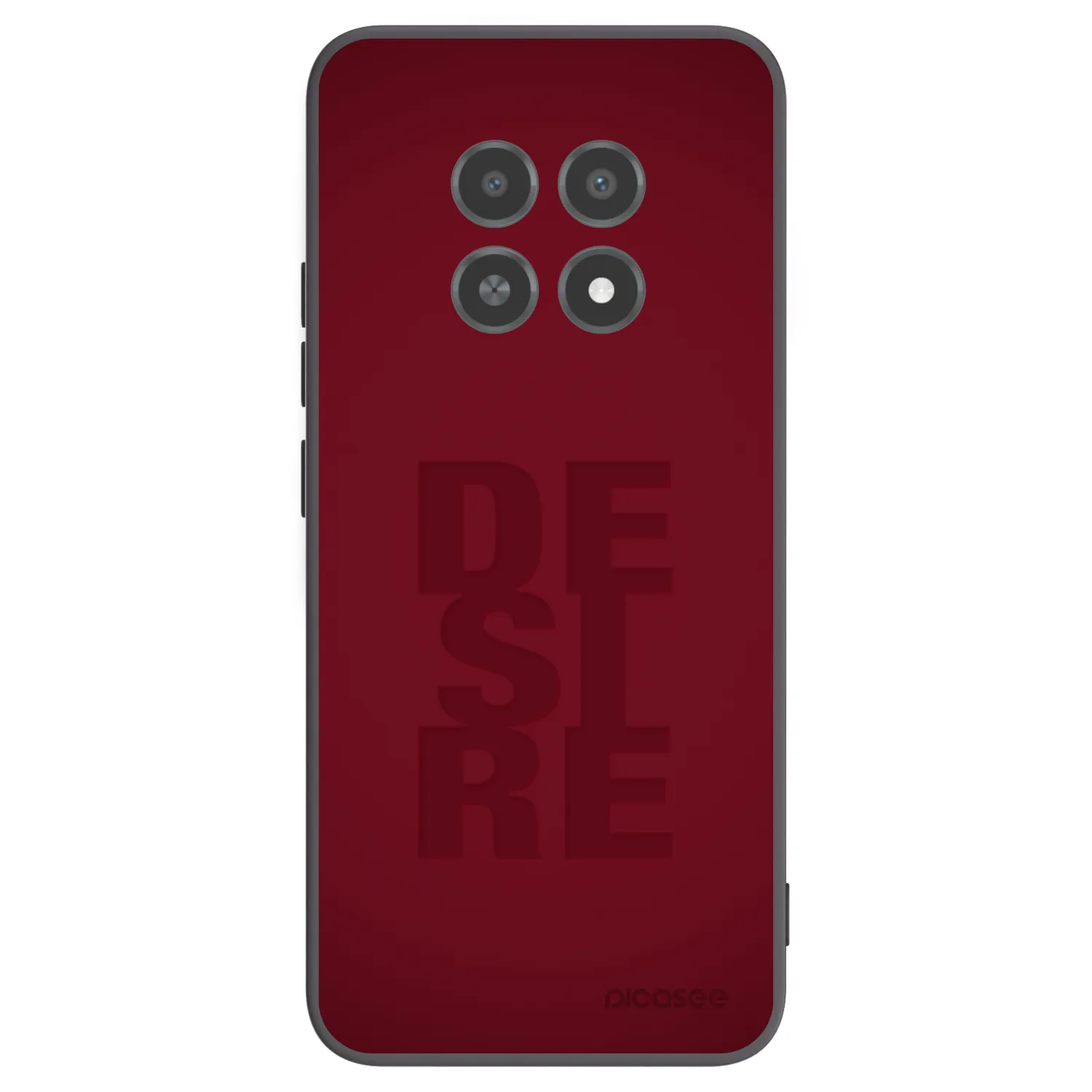 Picasee silikonowe czarne etui na Realme 12X - Desire