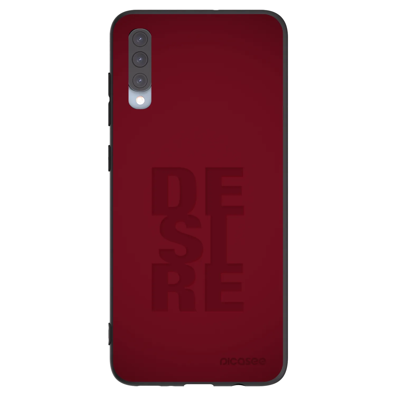 Picasee silikonowe czarne etui na Samsung Galaxy A70 A705F - Desire